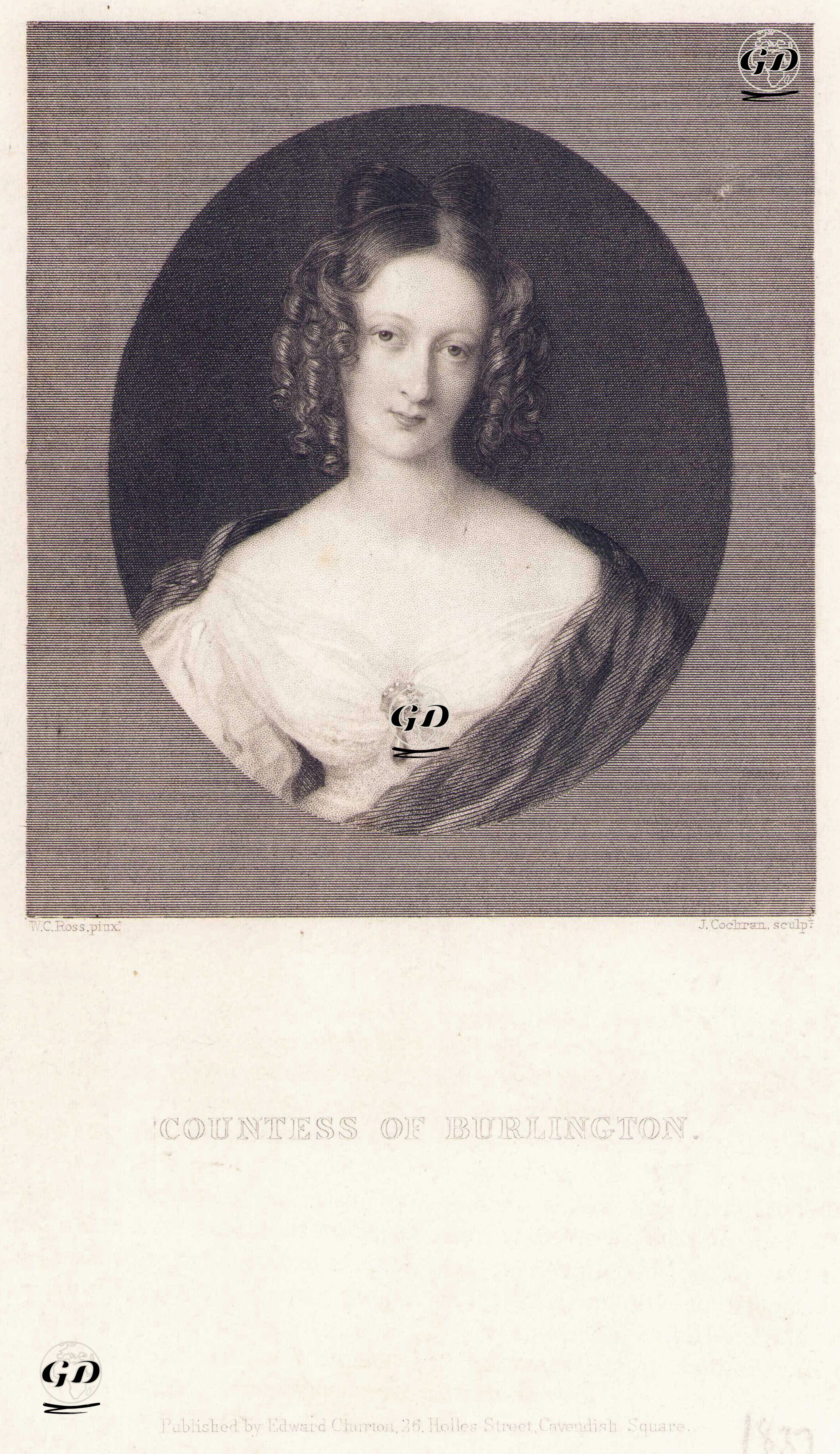 Burlington Kontesi - William Charles Ross (1794-1860) - 1837