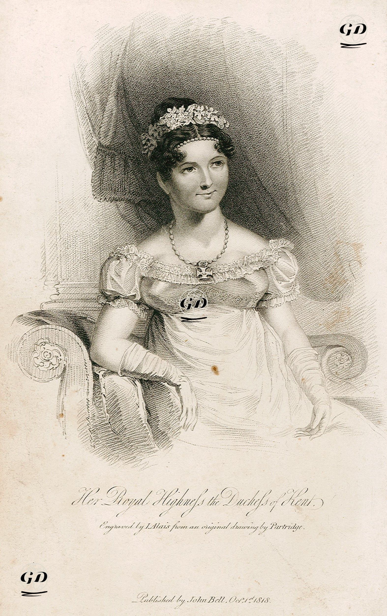 Kent Düşesi Victoria - John Partridge (1789-1872) - 1818