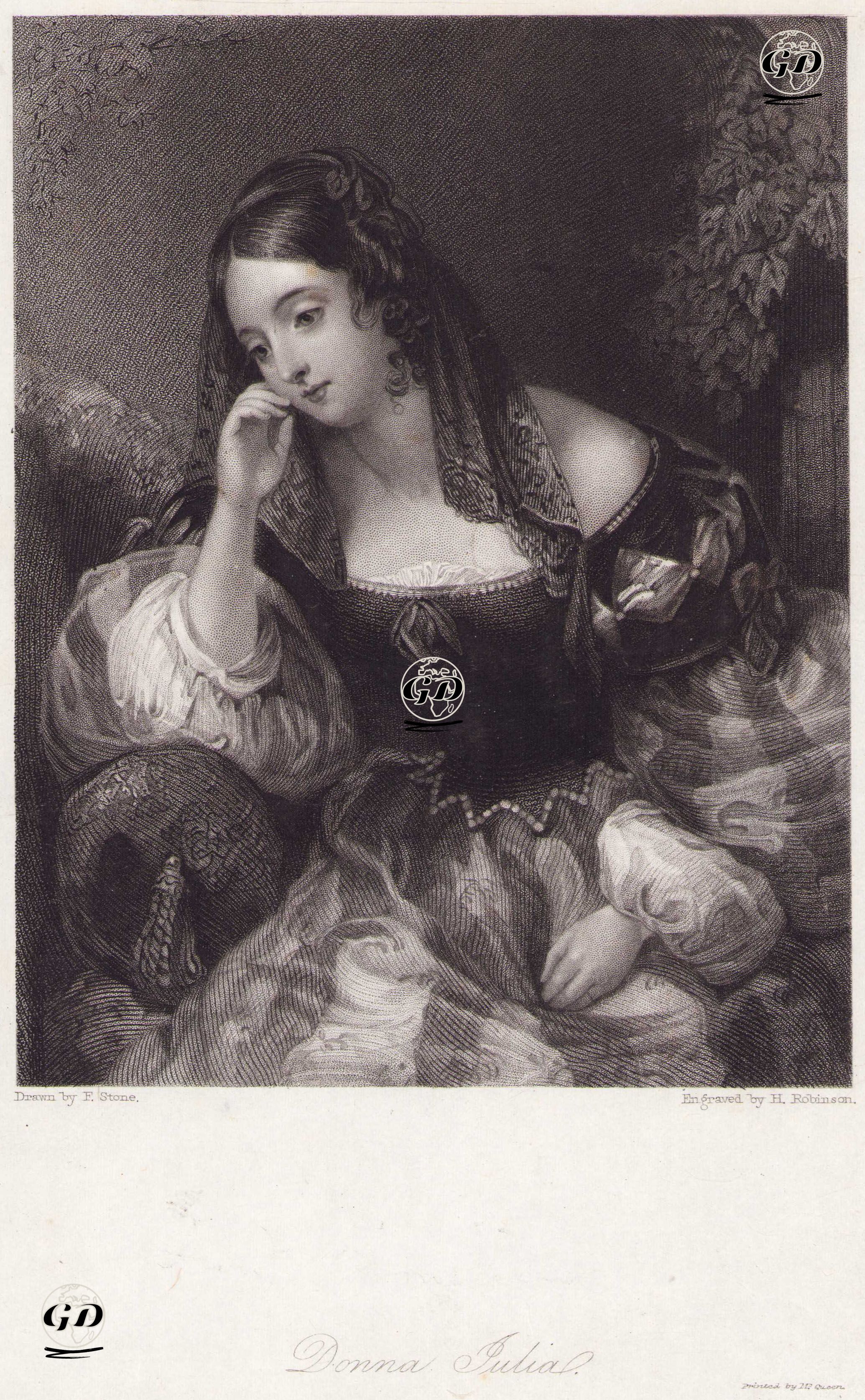 Donna Julia - Frank Stone (1800-1859) - 1830's