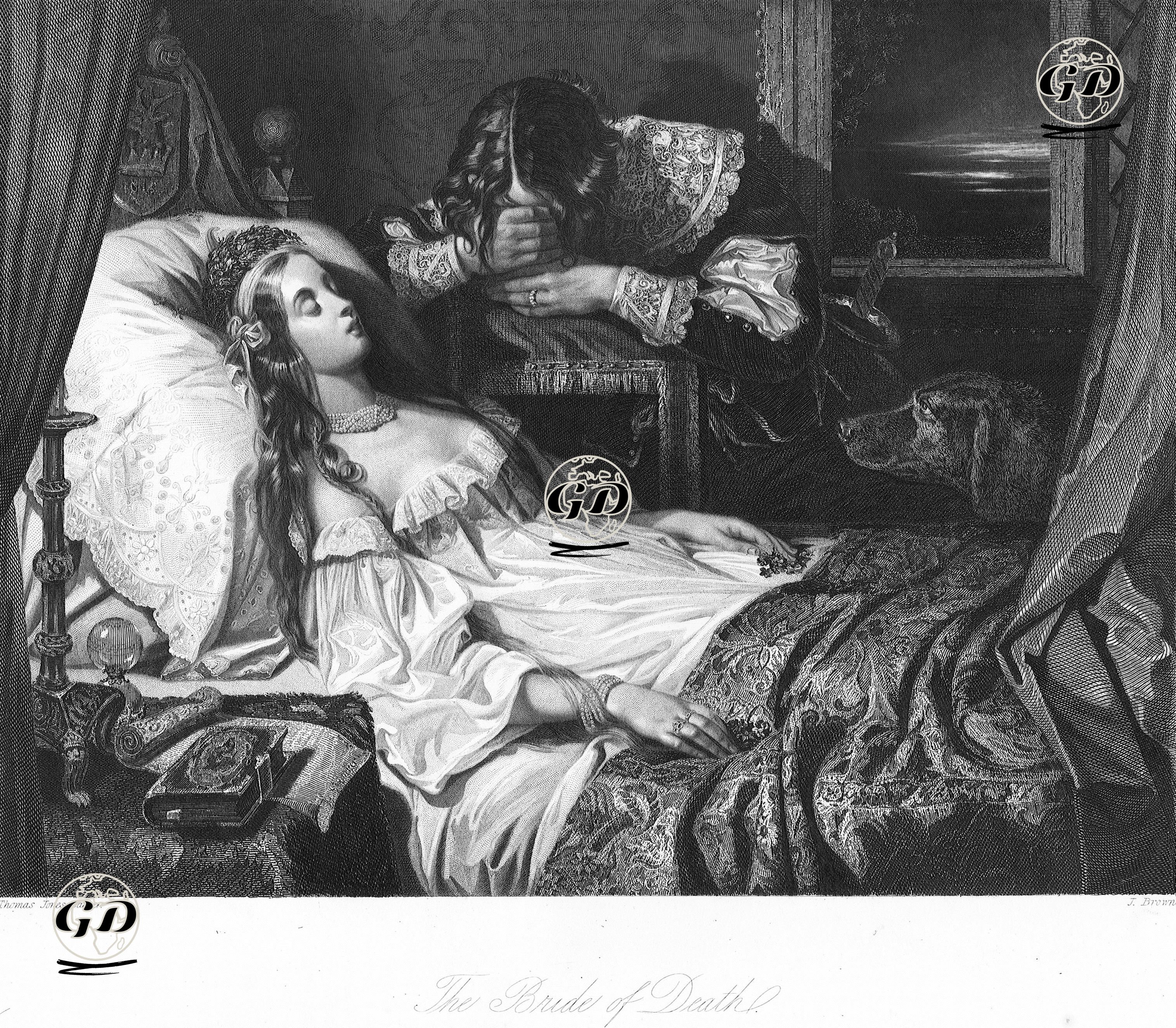 Gelinin Ölümü - Thomas Jones Barker (1815-1882) - 1860's