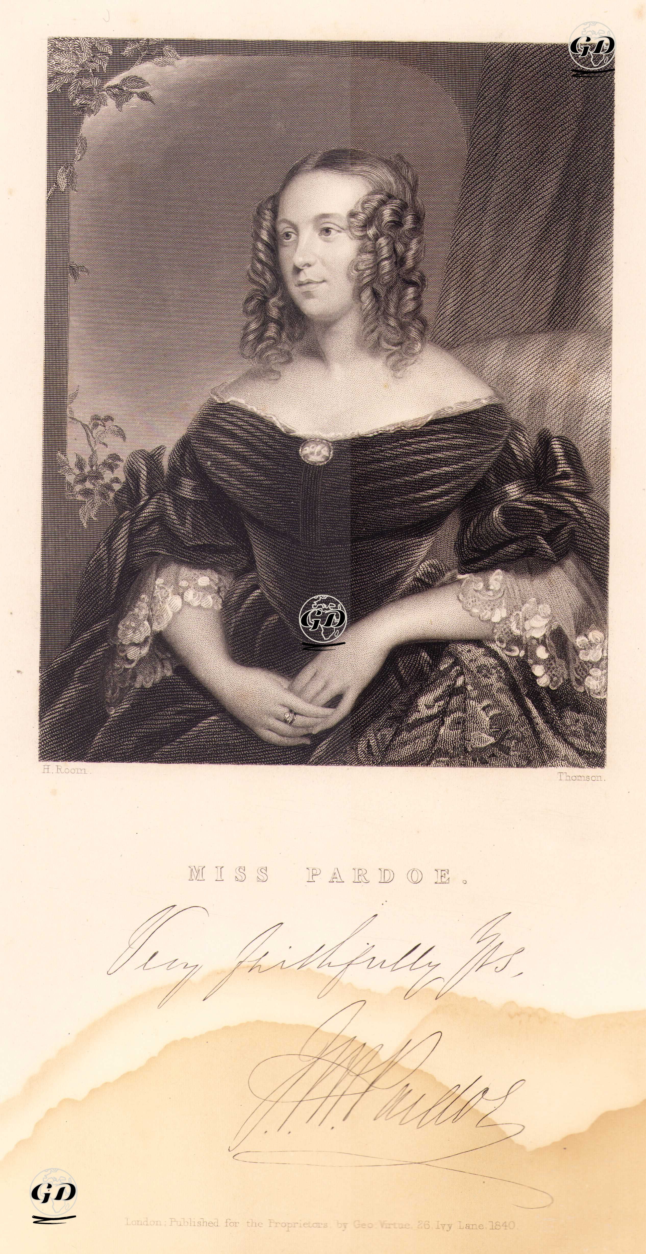 Miss Pardoe - Henry Room (1802-1850) - 1840