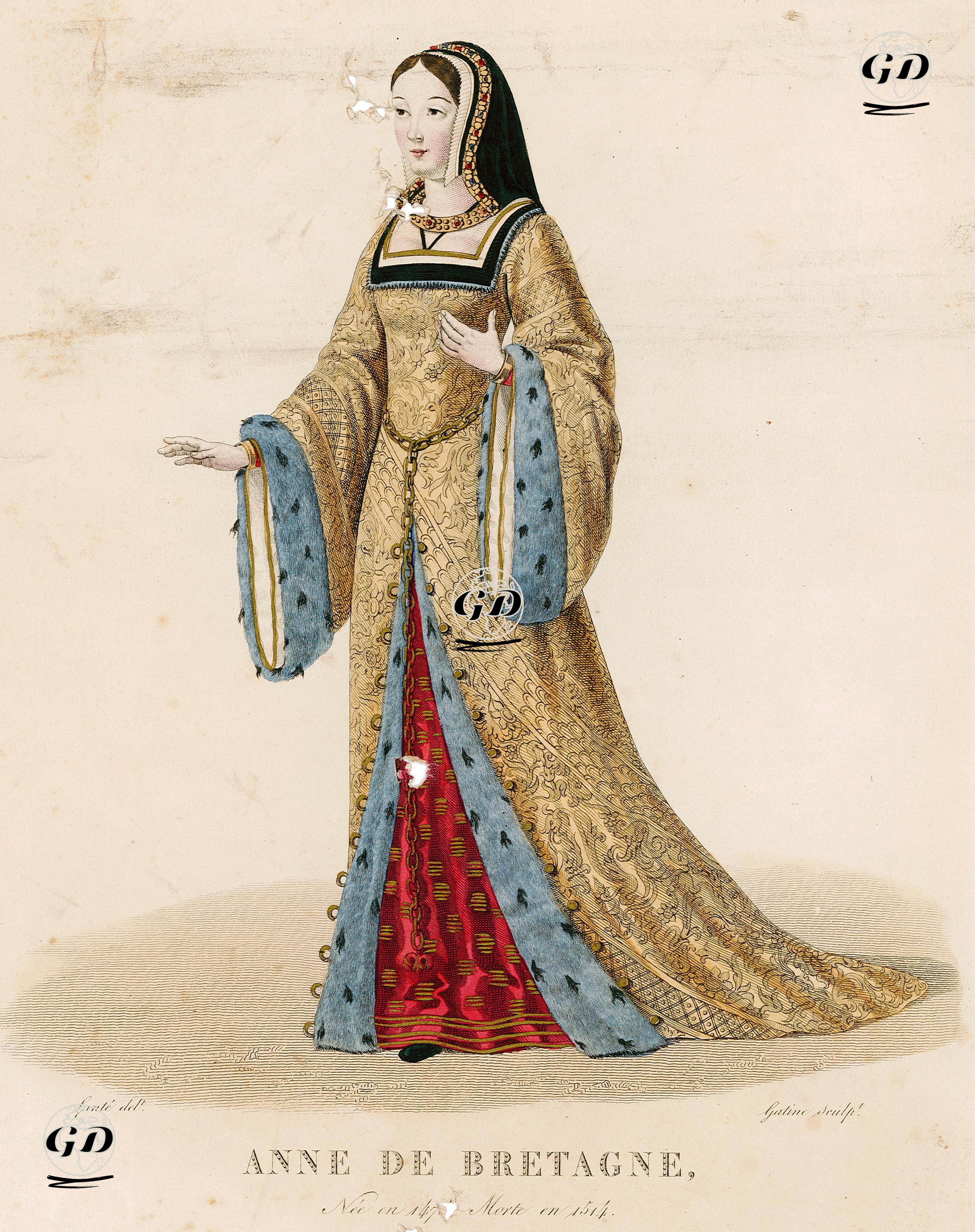 Fransa Kraliçesi Anne of Brittany - Louis Marie Lante (1789-1871) - 1827