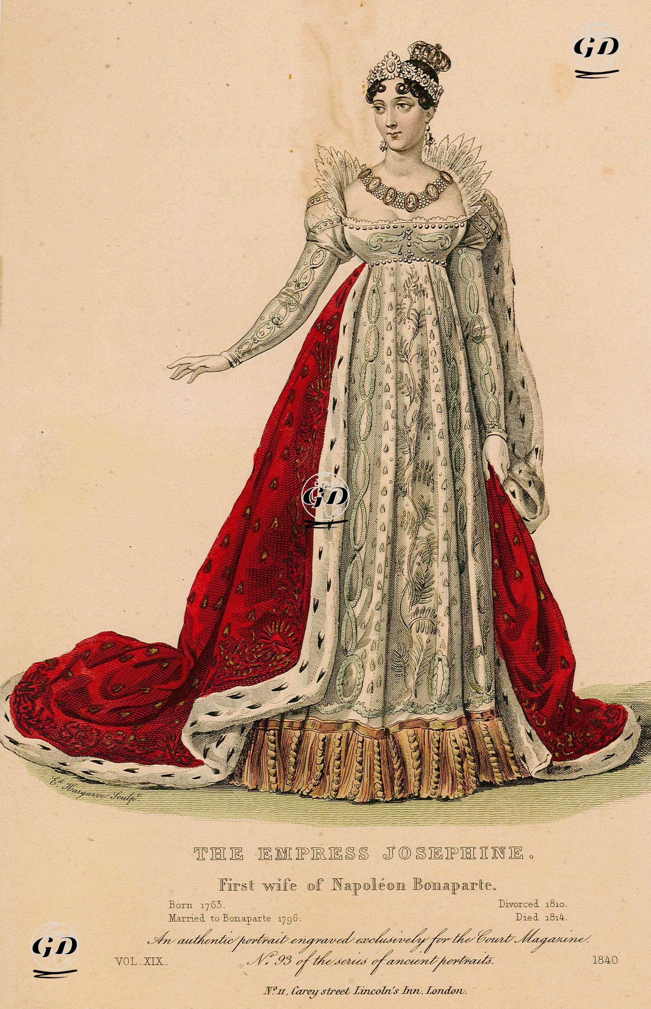 İmparator Napoleon Bonaparte'nin İlk Eşi İmparatoriçe Josephine -  - 1840