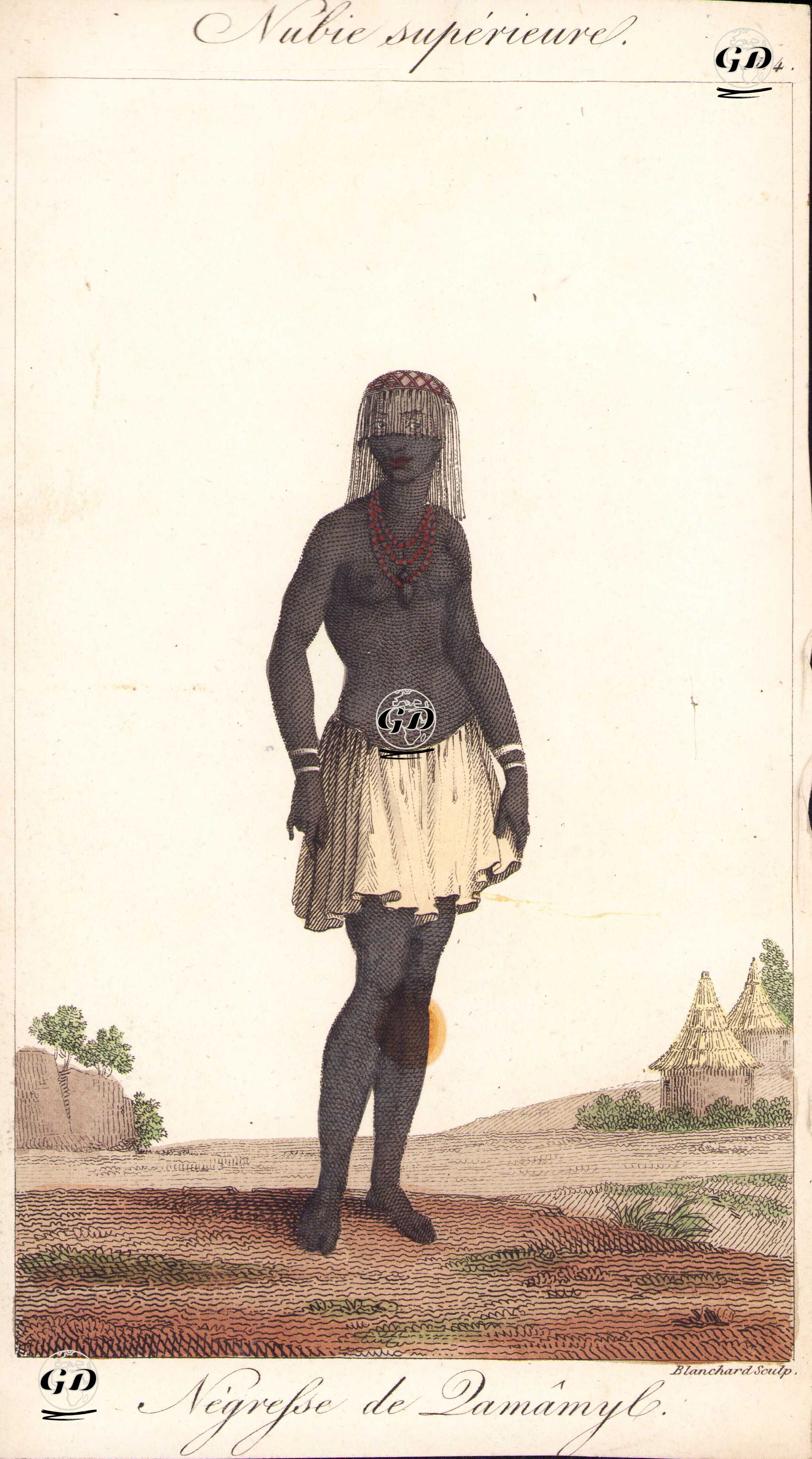 Negresse de Damamyl, Nubie superieure -  - 1826