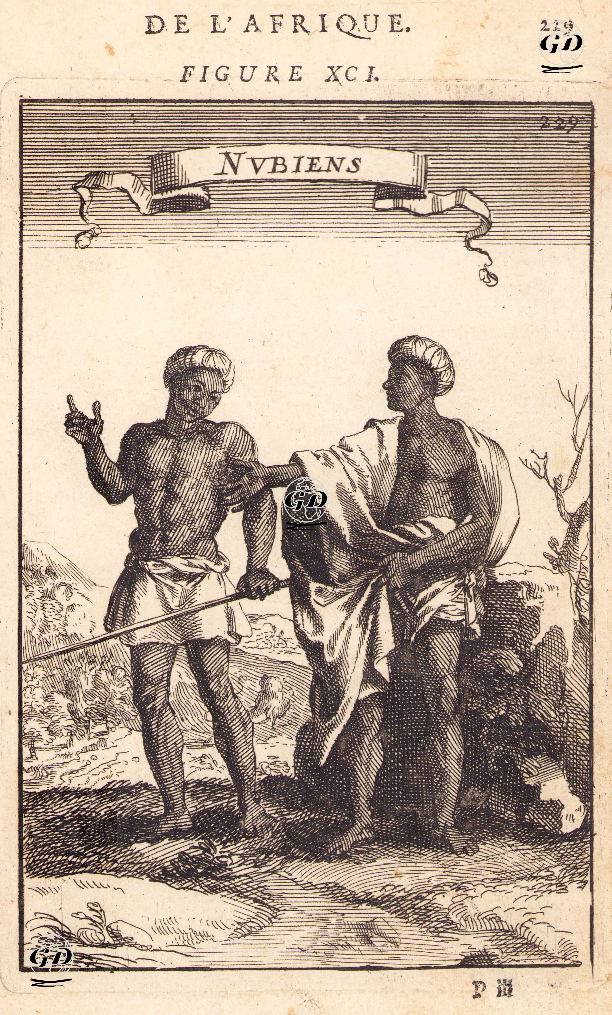 Afrika'daki Nubiyalılar - Allain Manesson Mallet (1630-1706) - 1683