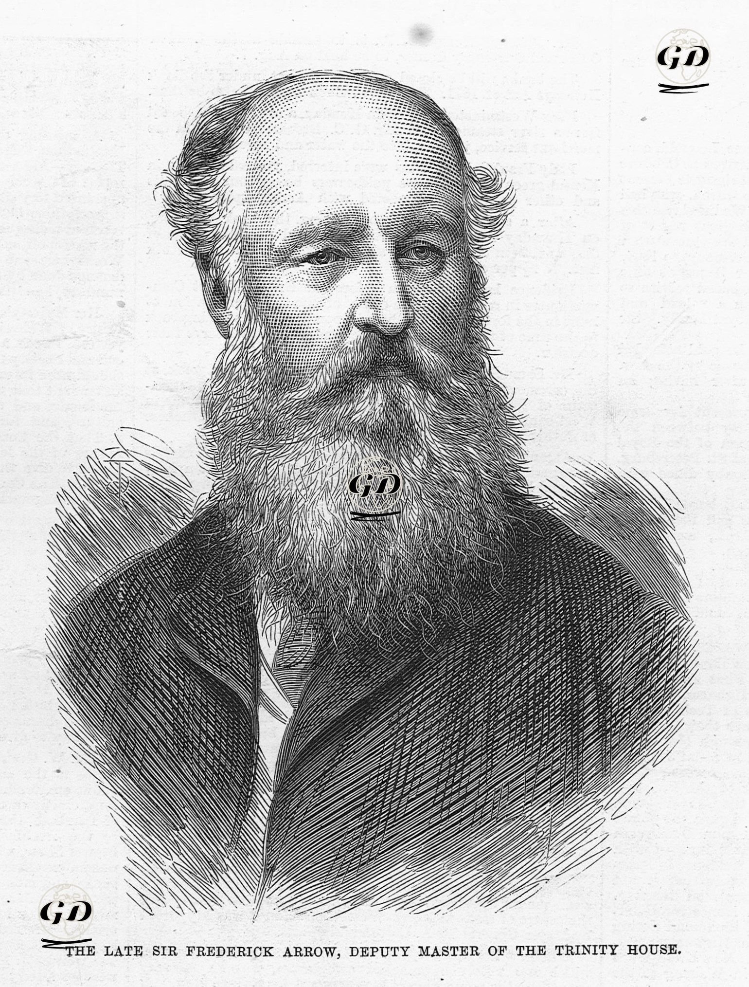 Trinity House Şirketinin Başkan Yardımcısı Frederick Arrow -  - 1875