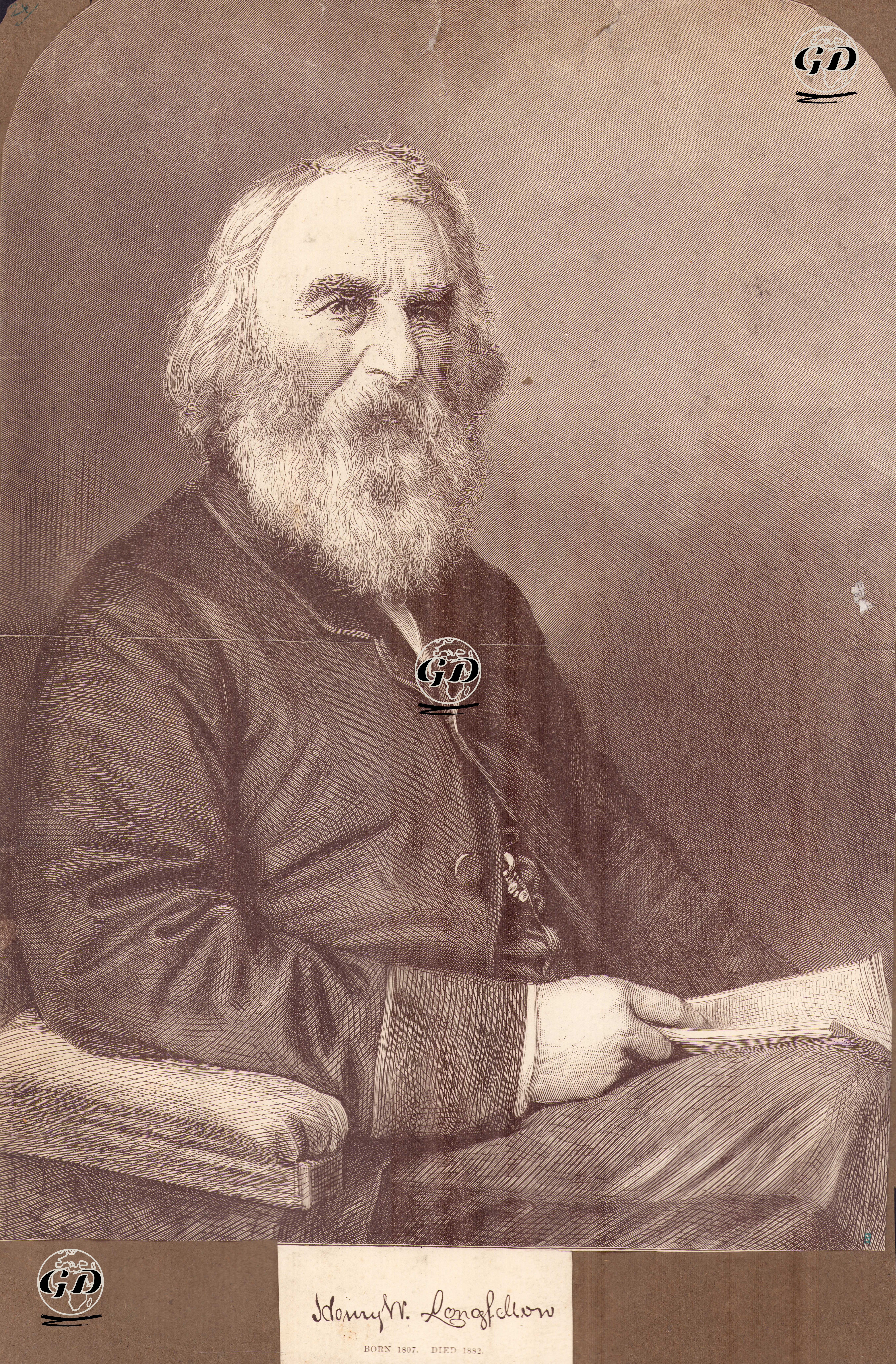 Amerikalı Şair Henry Wadsworth Longfellow  -  - 1882