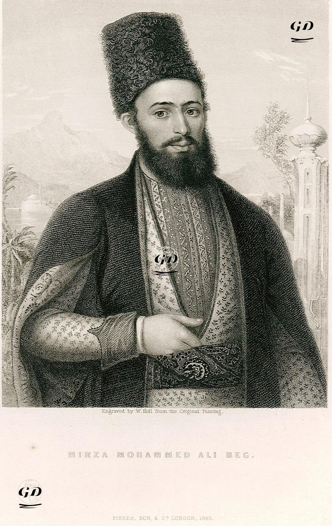 Muhammad Ali, Alexander Kasimovich, Kazem Beg -  - 1845