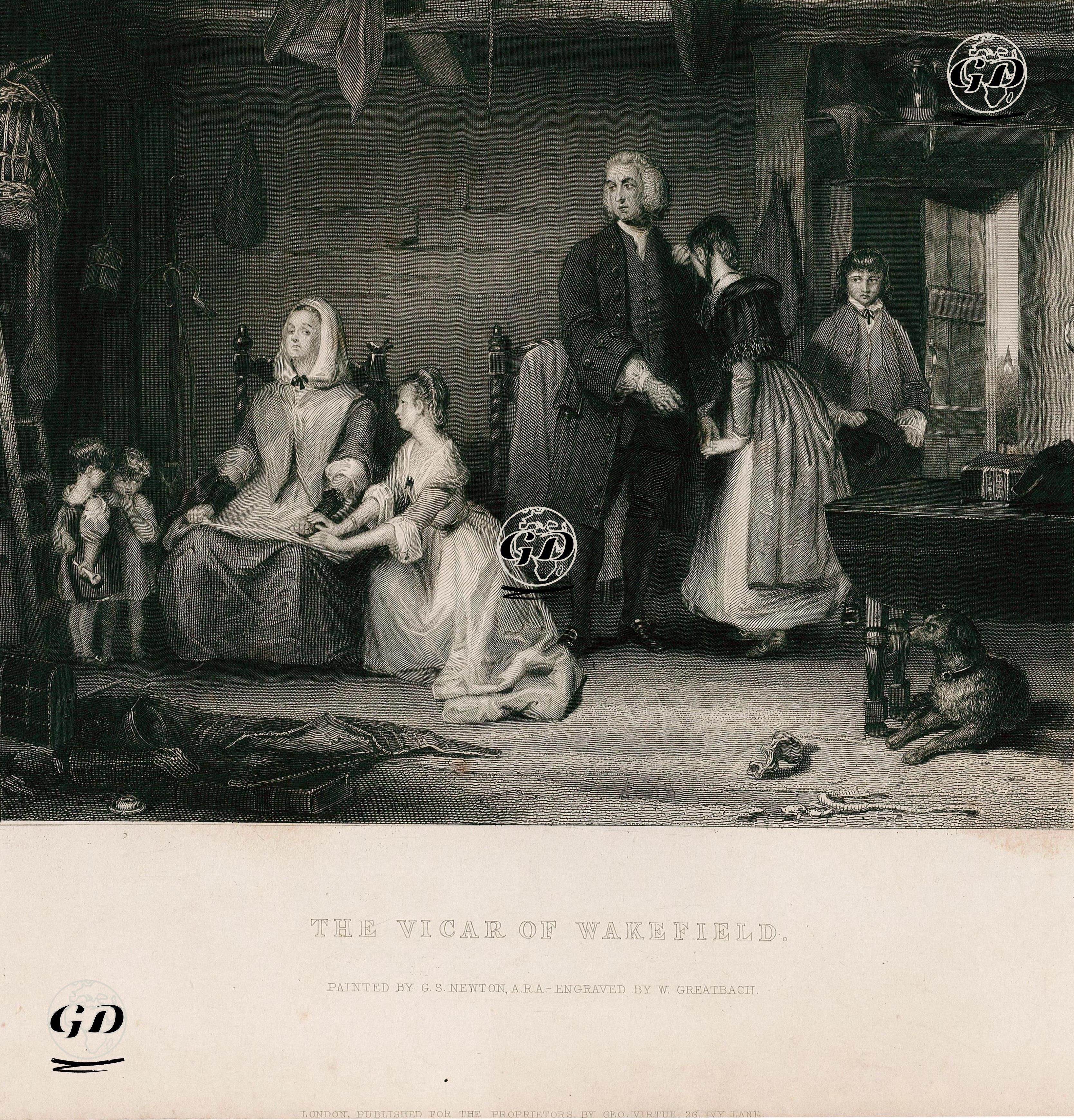 The Vicar Of Wakefield  - Gilbert Stuart Newton (1794-1835) - 1867