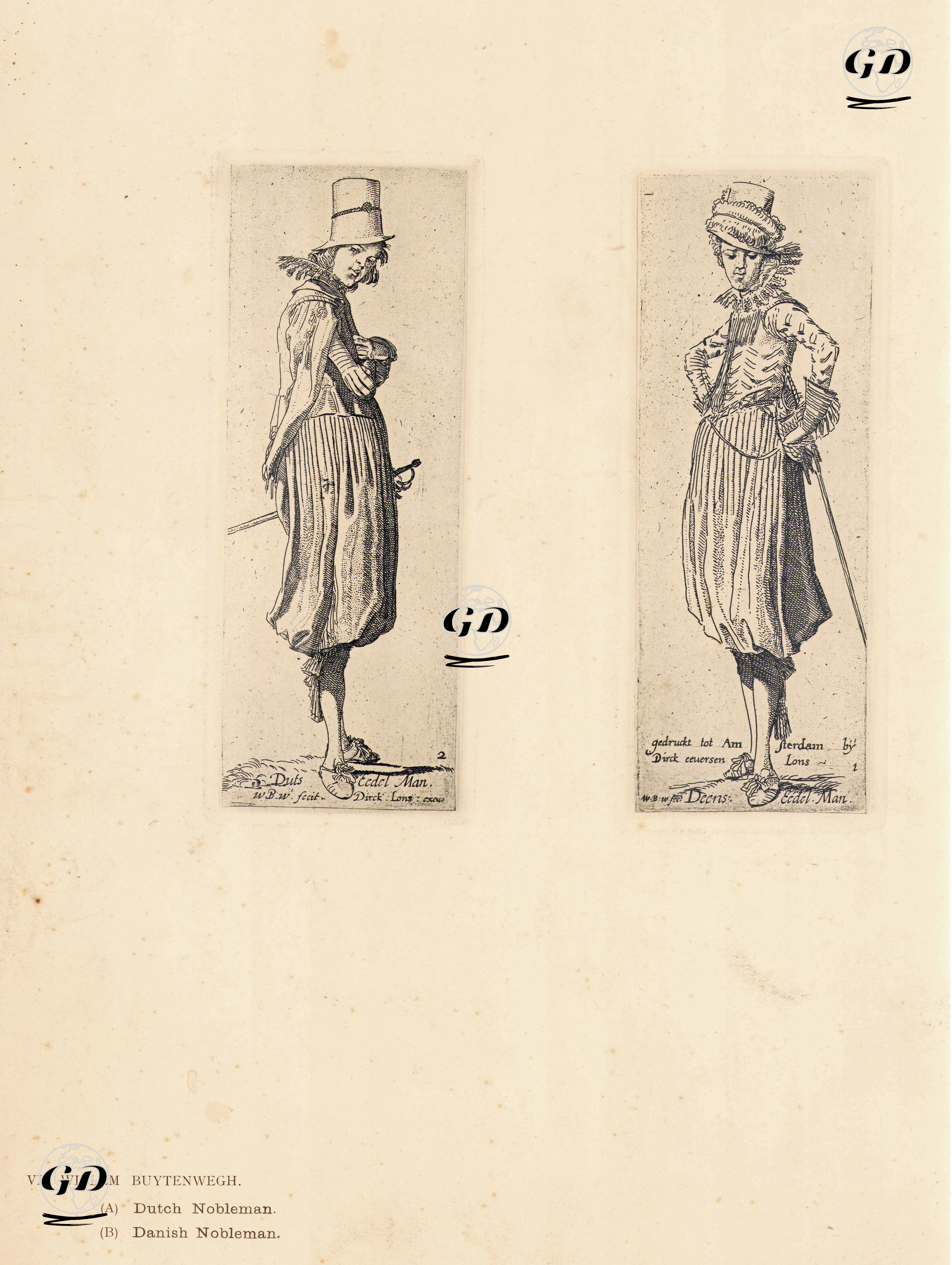 Hollandalı ve Danimarkalı Soylu Adamlar - Willem Pietersz Buytewech (1591–1624) - 1890's