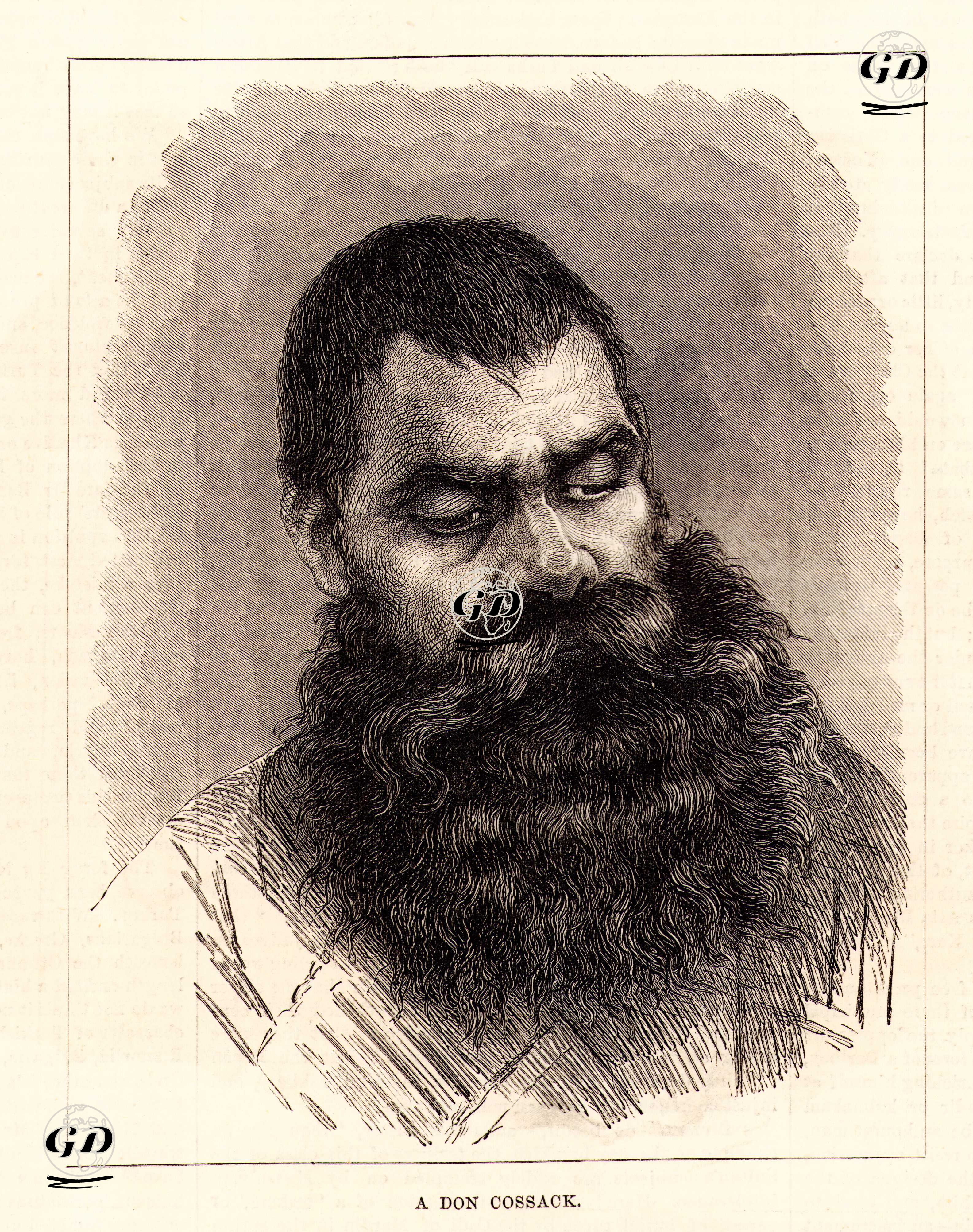 93 Harbi Sırasında Bir Rus Kazak İnsanı -  - 1877