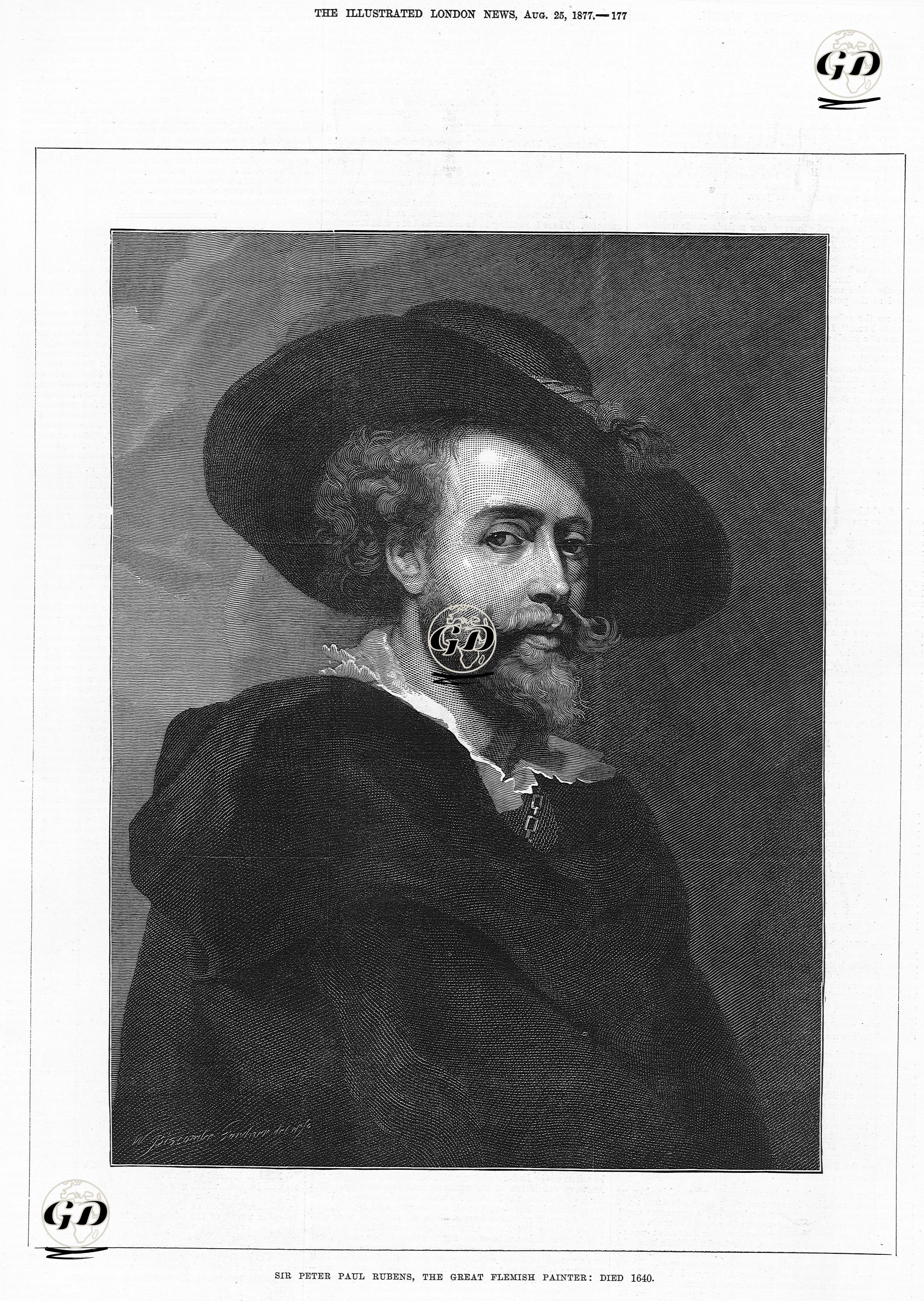 Sir Peter Paul Rubens, The Great Flemish Painter, Died 1640 - Peter Paul Rubens (1577-1640) - 1877
