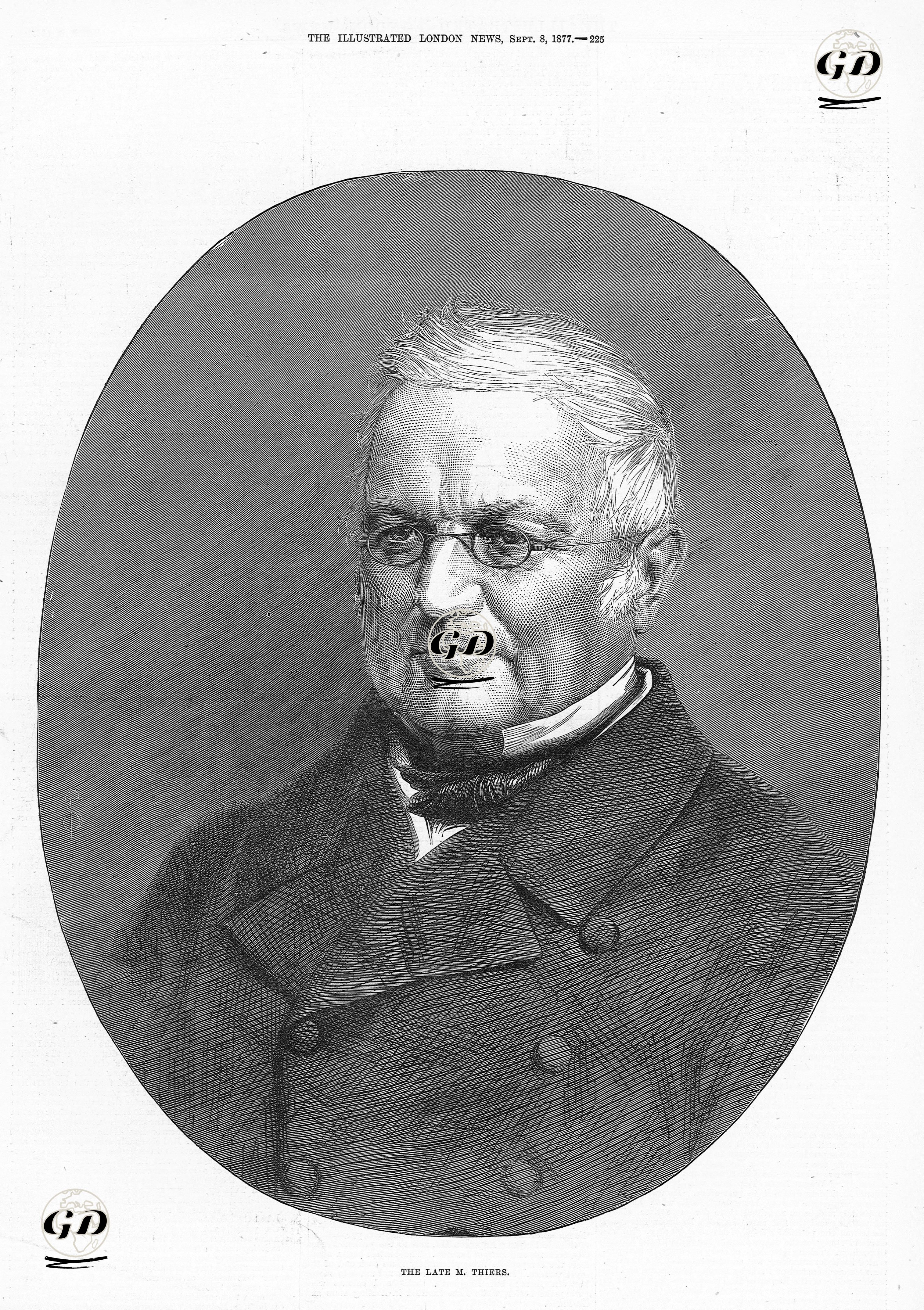Fransa Cumhurbaşkanı Marie Joseph Louis Adolphe Thiers -  - 1877