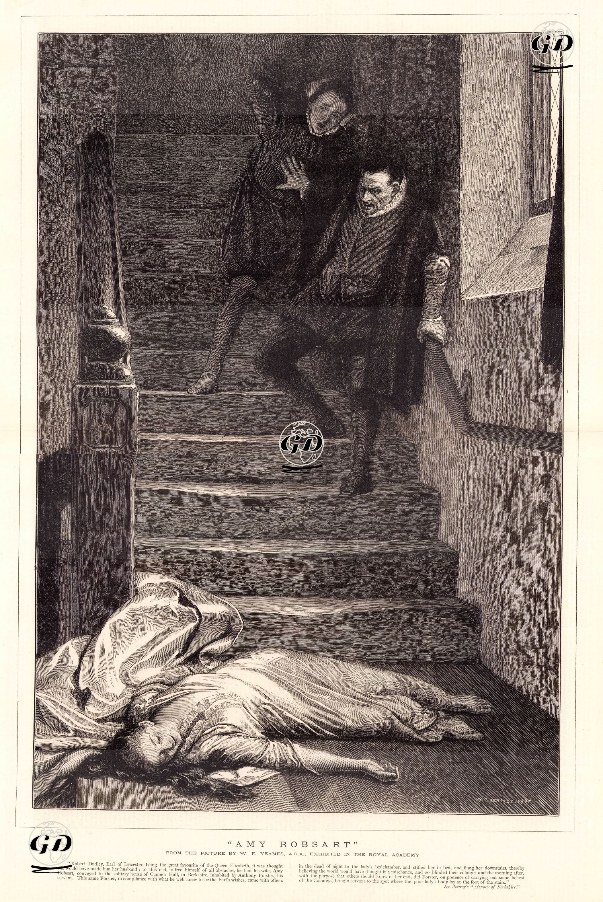 Amy Robsart'ın Ölümü - William Frederick Yeames (1835-1918) - 1877