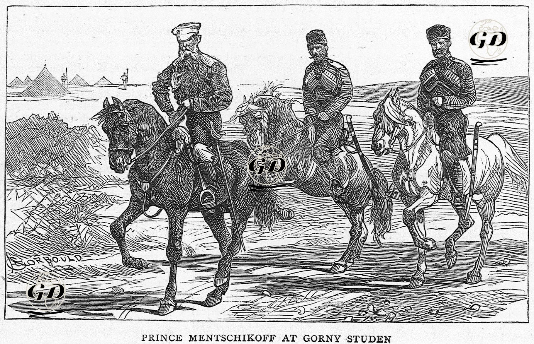 93 Harbi Sırasında Gorny Studen'de Prens Mentschikoff -  - 1877