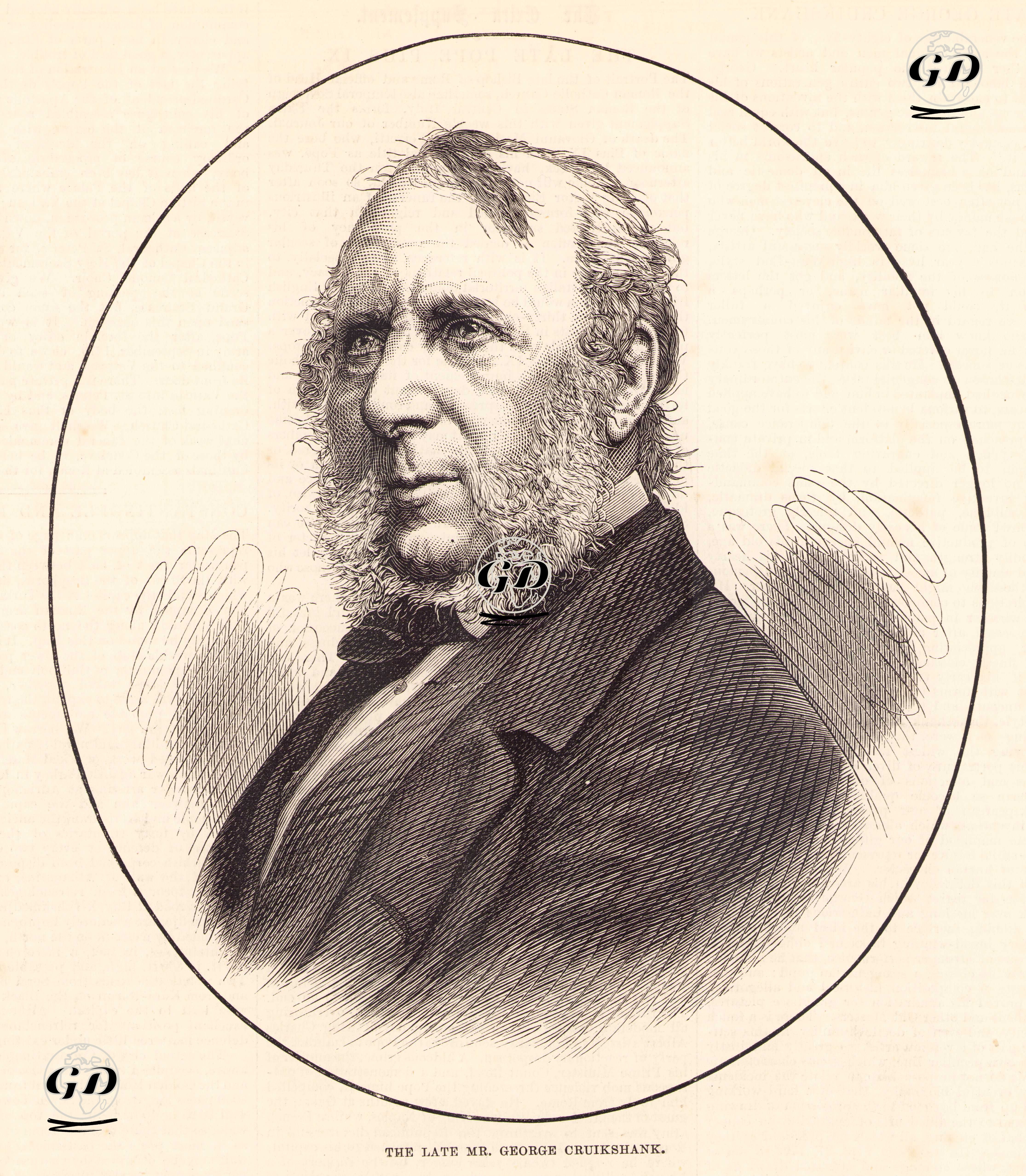 Karikatürist George Cruikshank -  - 1878