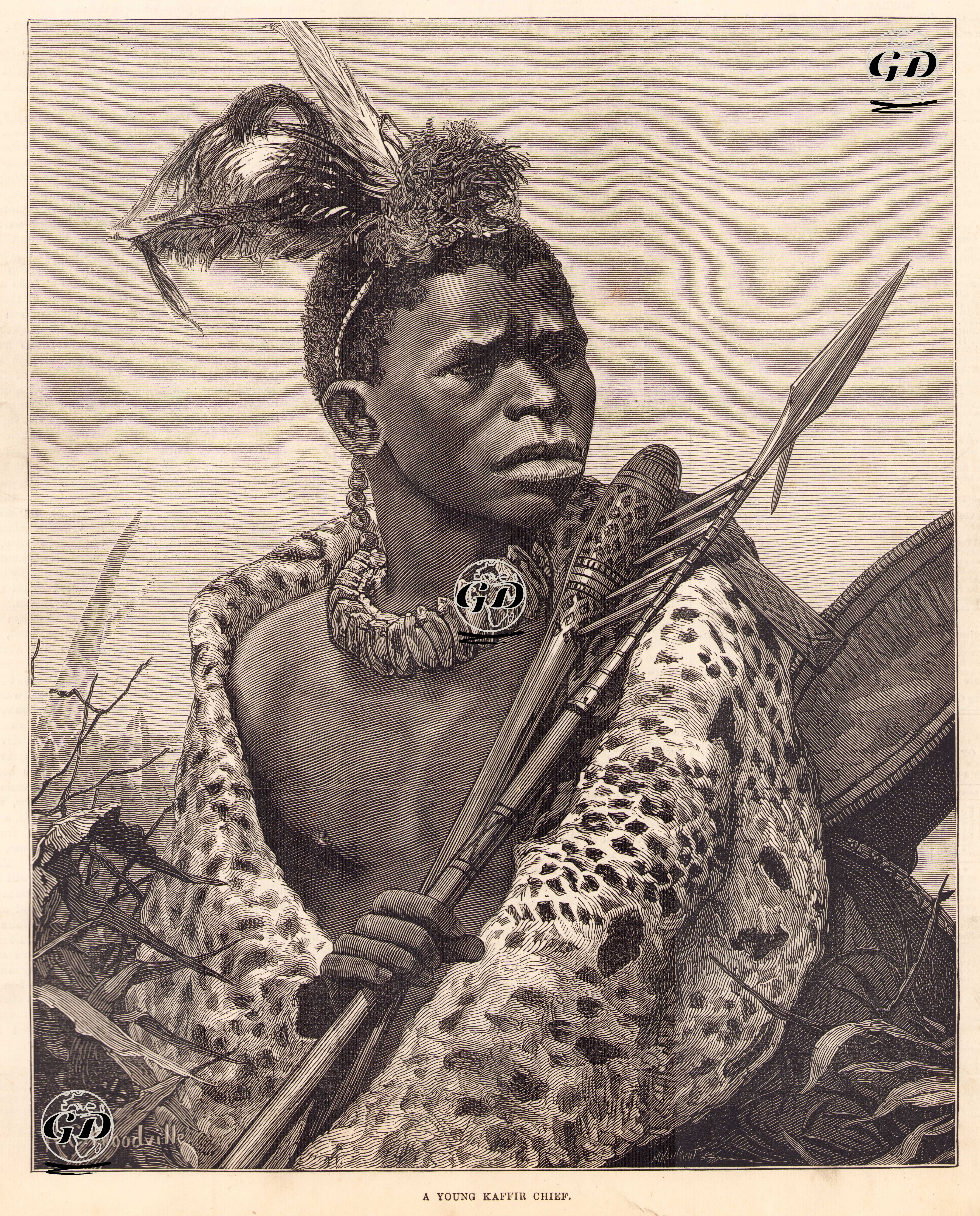 Bantulu Bir Kabile Şefi - Richard Caton Woodville (1856-1927) - 1878