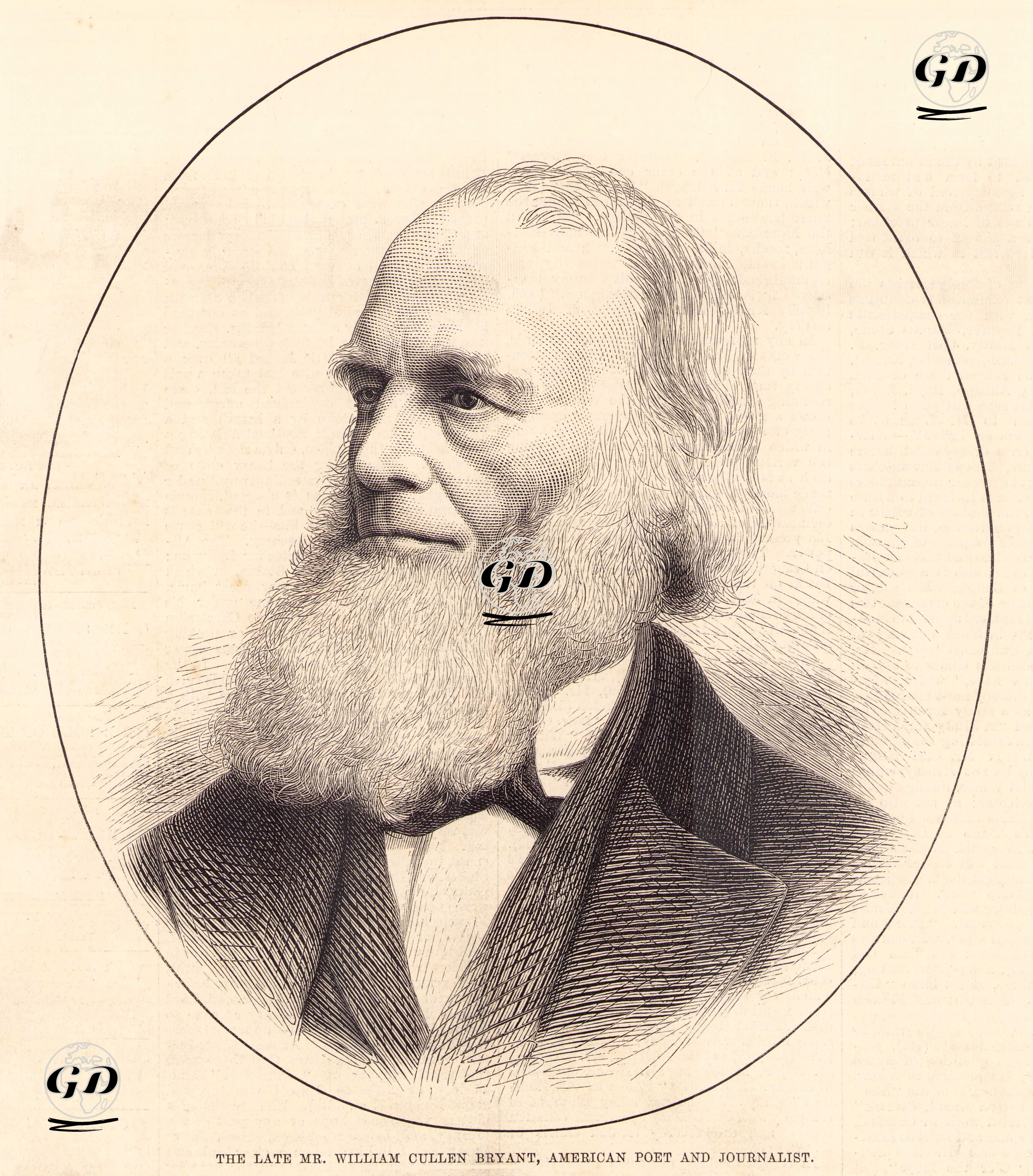 Şair William Cullen Bryant -  - 1878