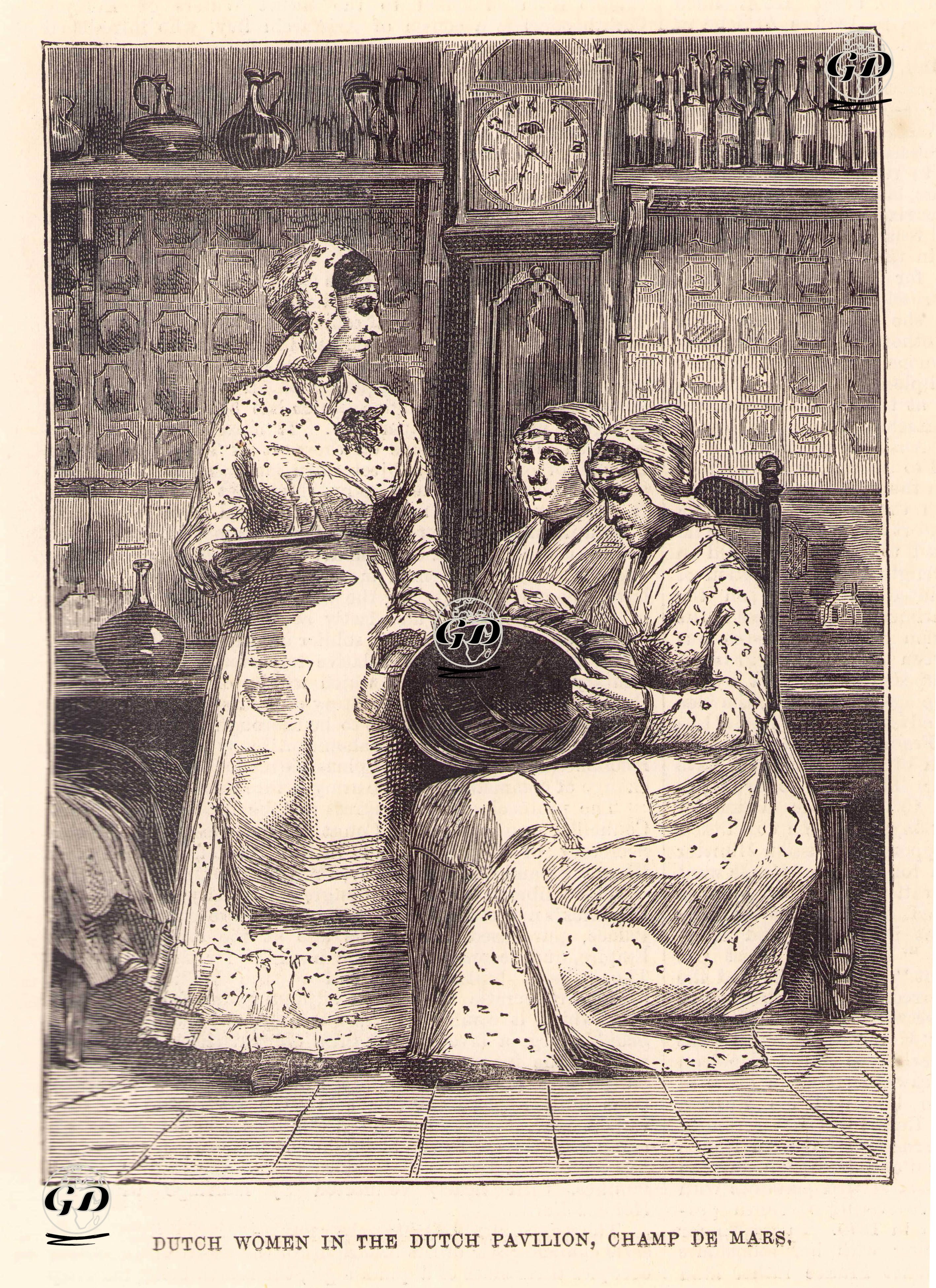 Dutch Women in The Dutch Pavilion, Champ de Mars  -  - 1878