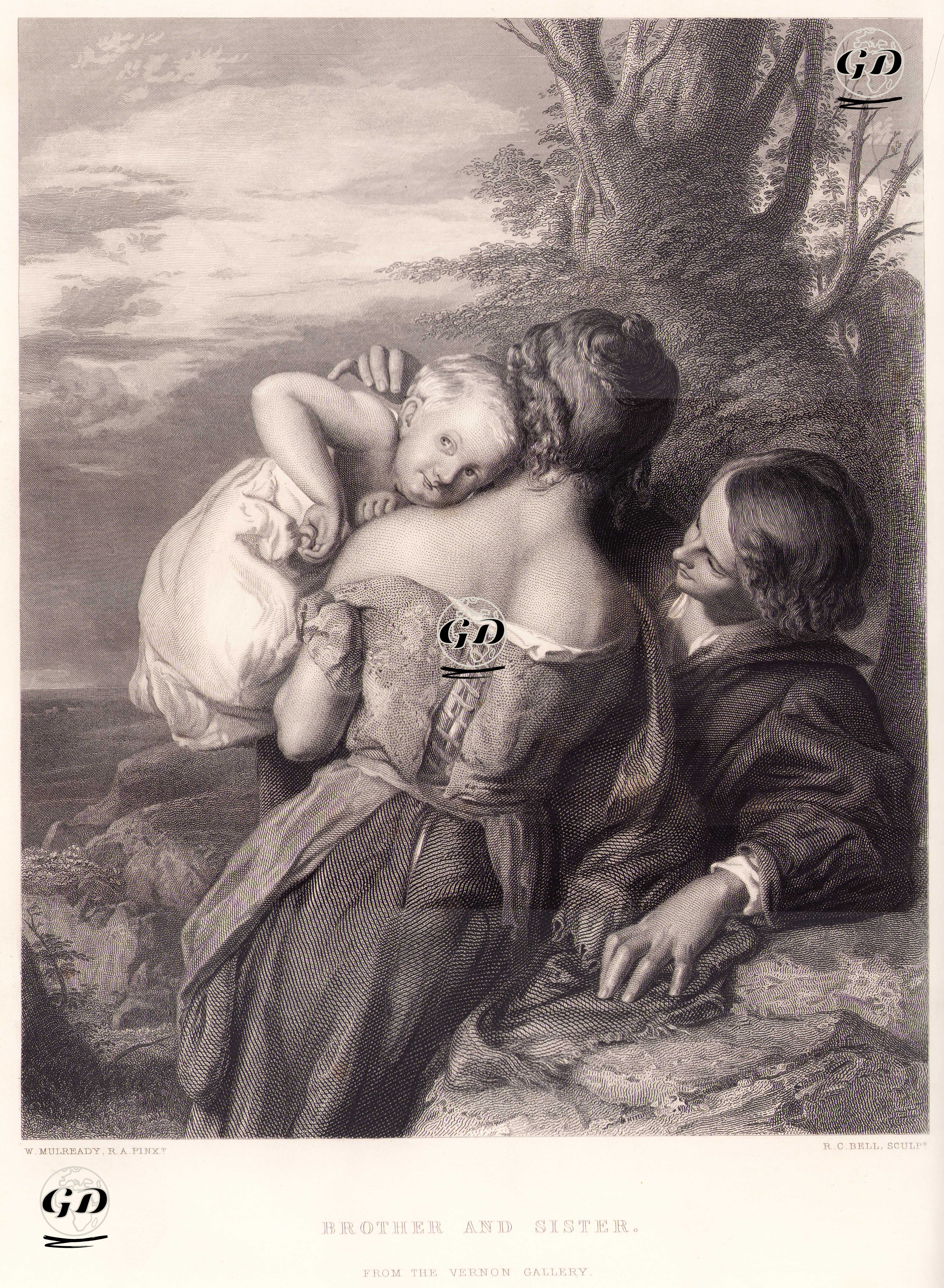 Abla Ve Kardeş - William Mulready (1786-1863) - 1862