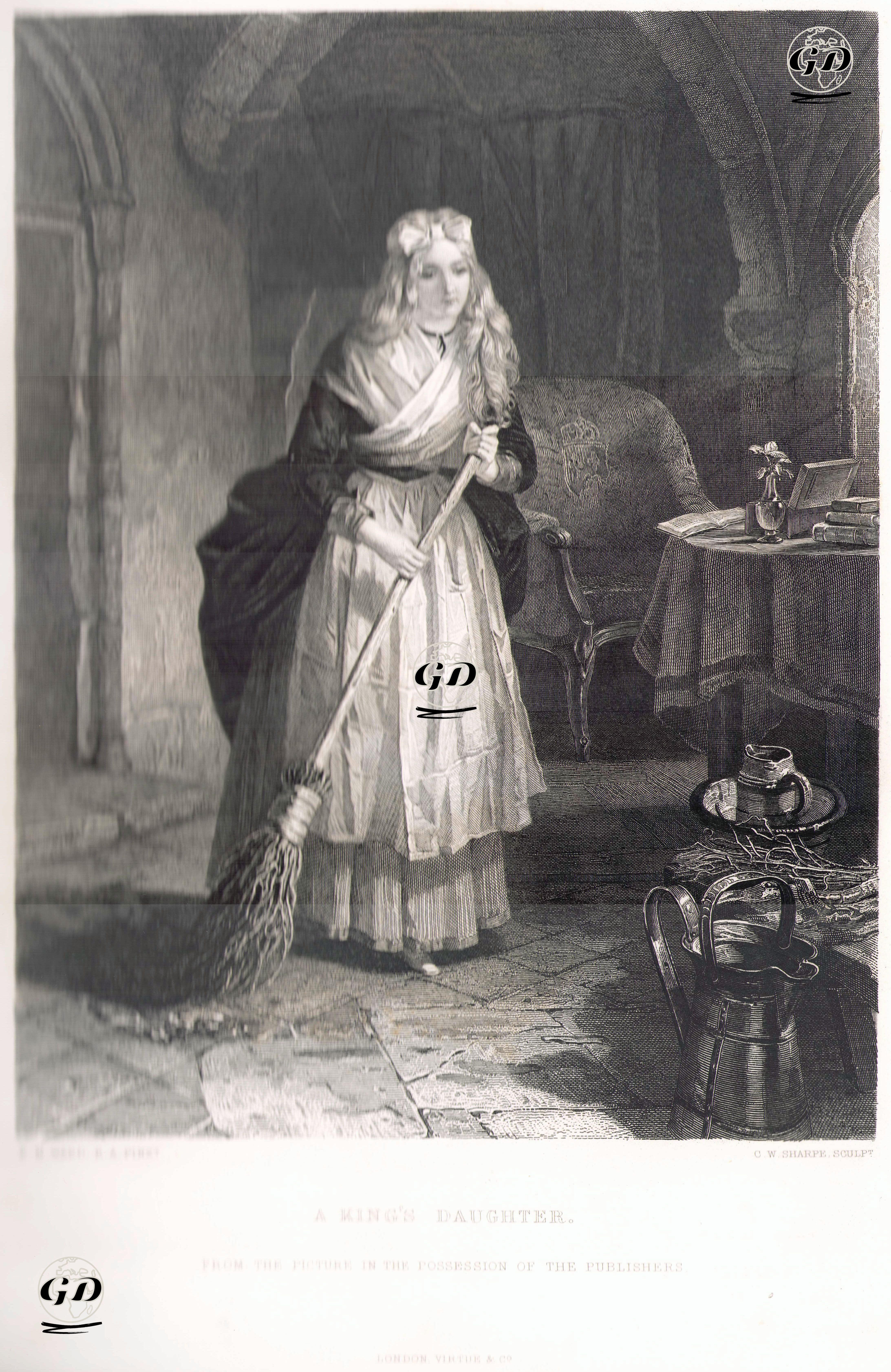 Bir Kralın Kızı - Edward Matthew Ward (1816-1879) - 1868