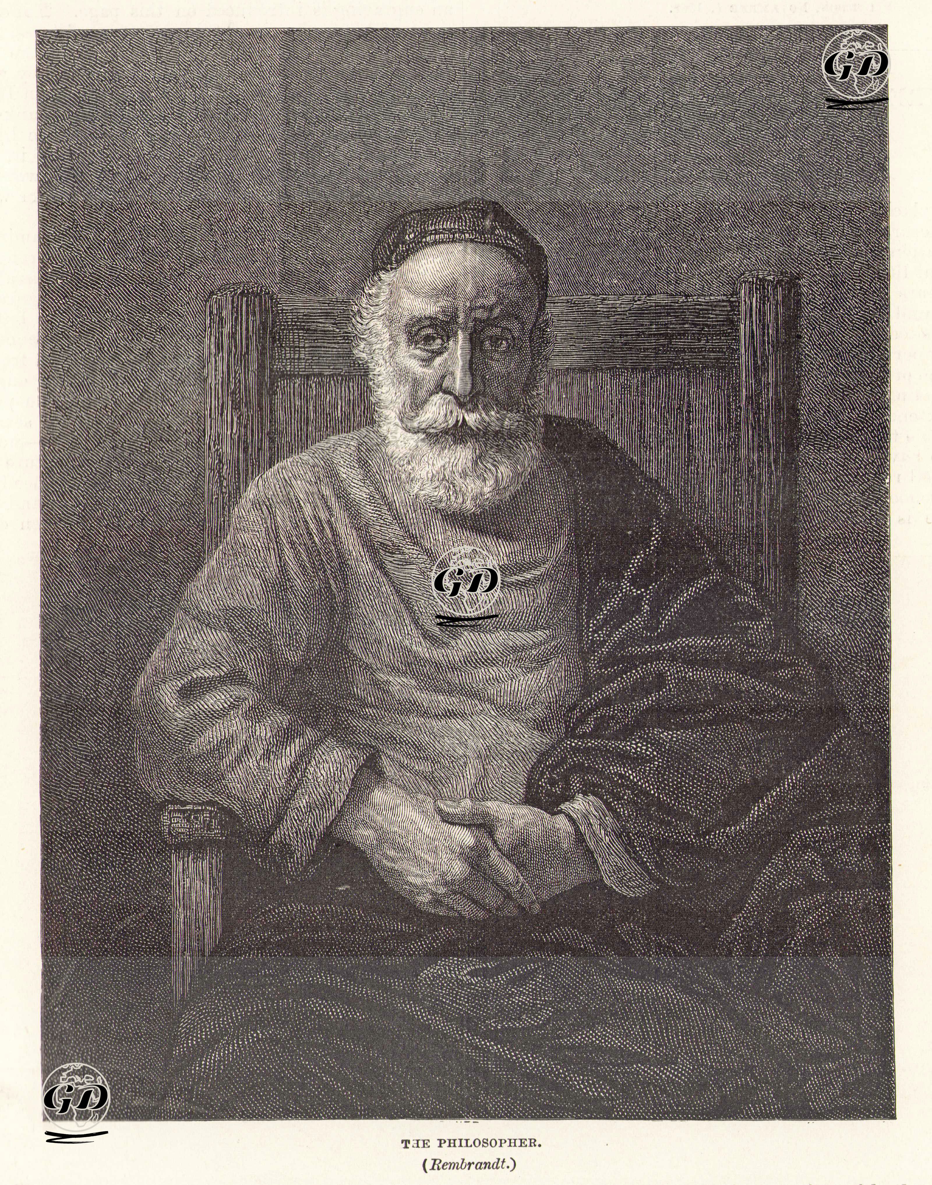Filozof - Rembrandt Harmenszoon van Rijn (1606-1669) - 1868