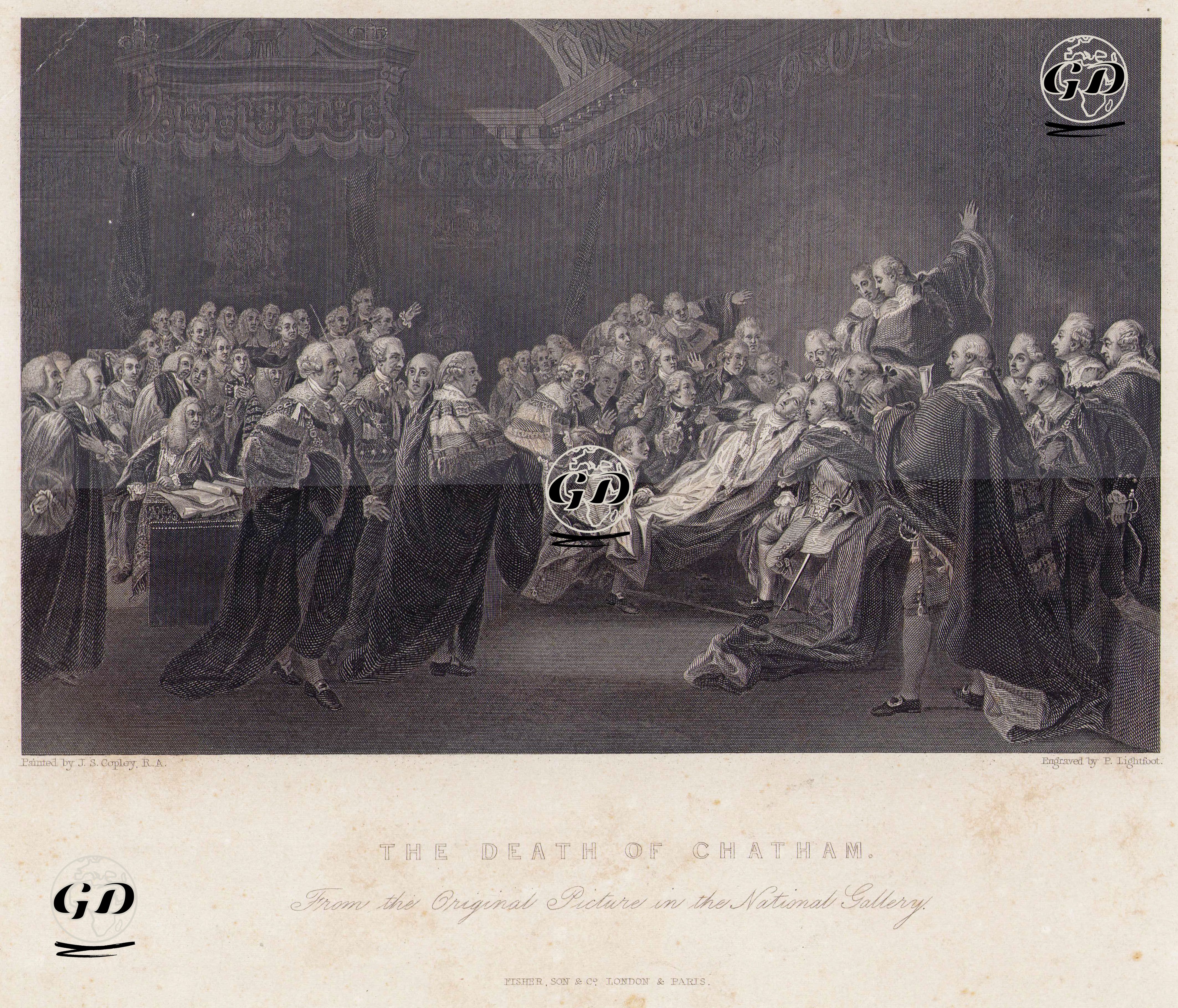 The Death Of Chatham  - John Singleton Copley (1738-1815) - 1844