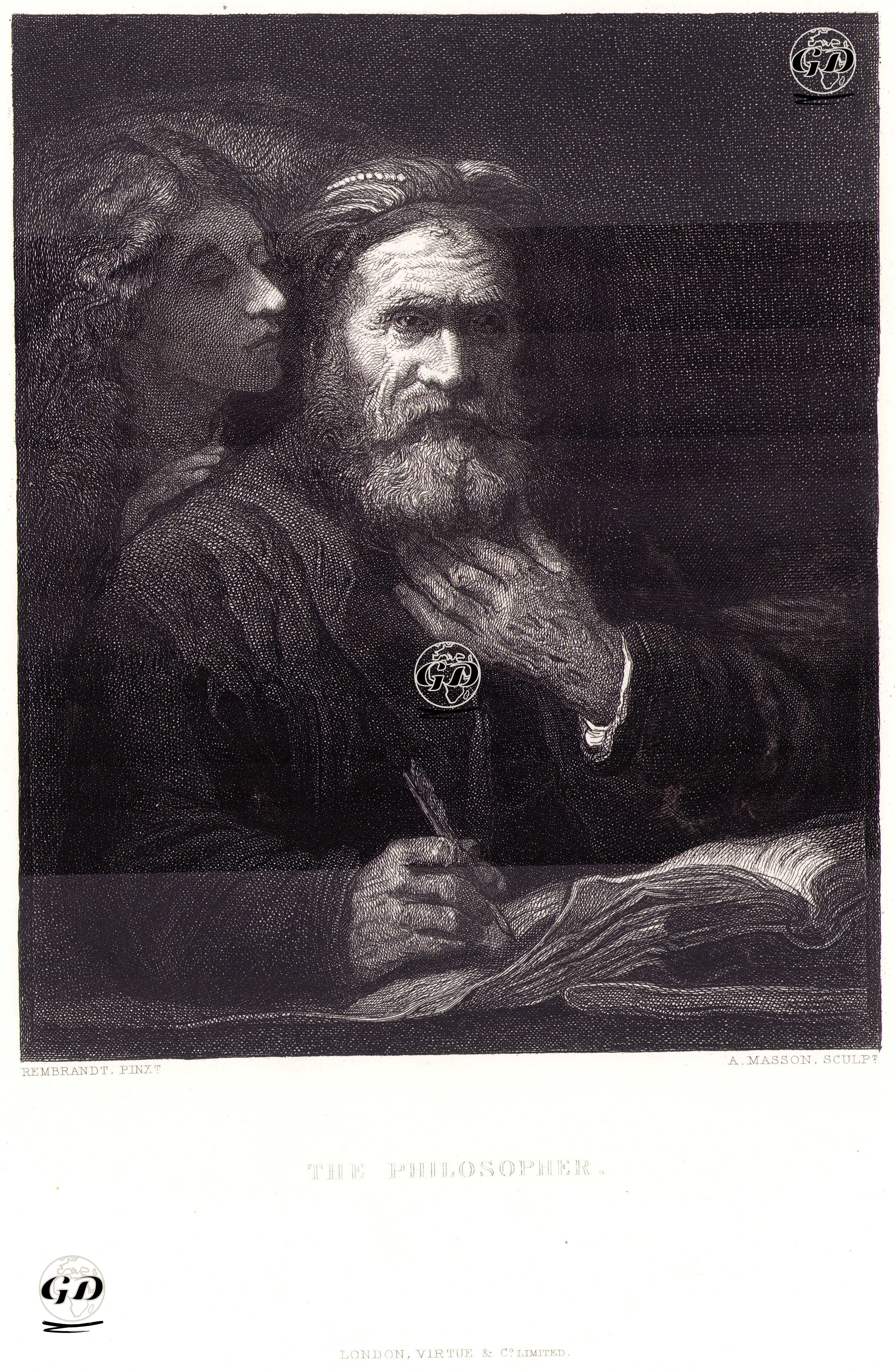 Filozof - Rembrandt Harmenszoon van Rijn (1606-1669) - 1878