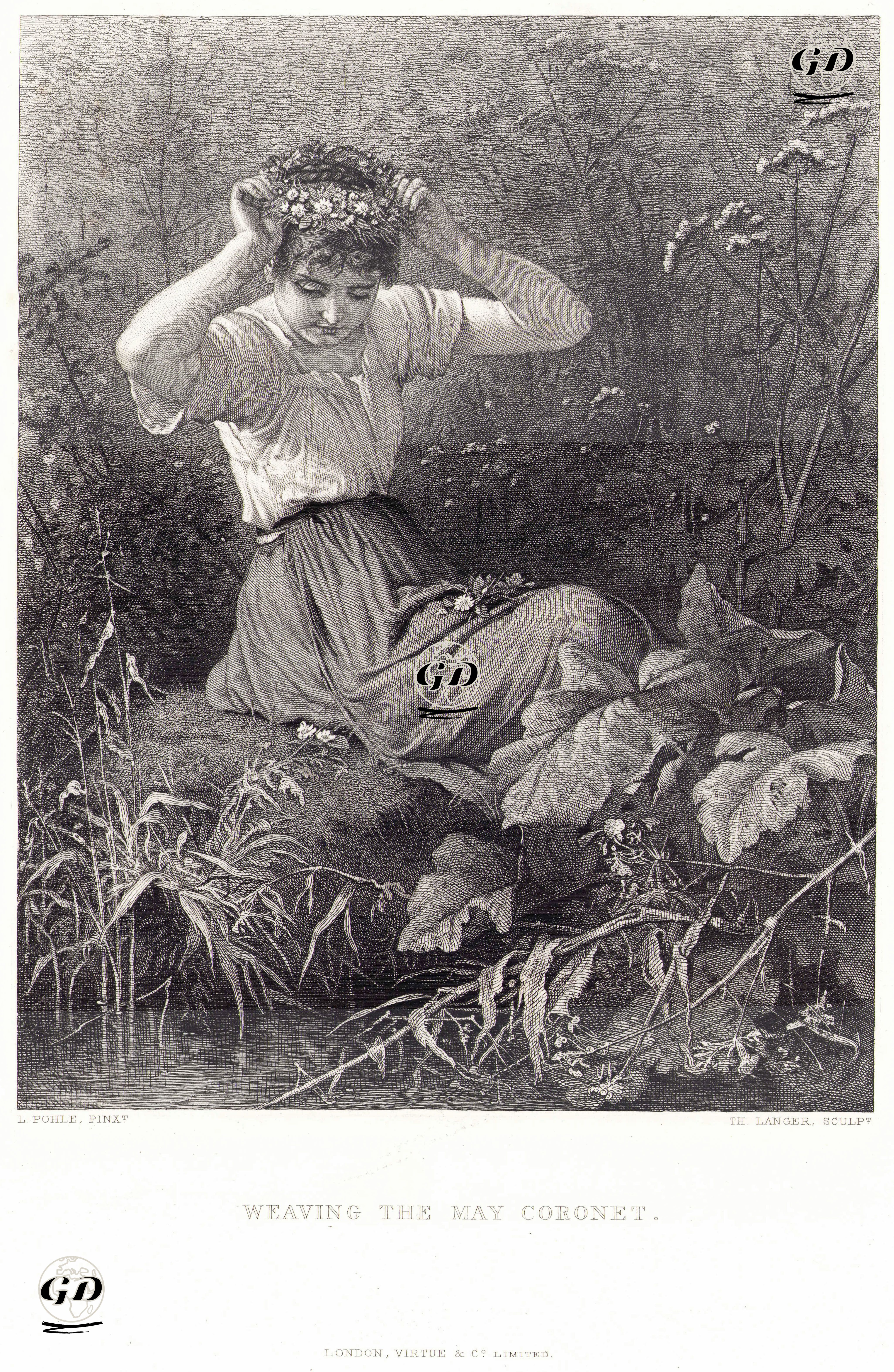 Bahar Taçı Hazırlanması - Leon Pohle (1841-1908) - 1878