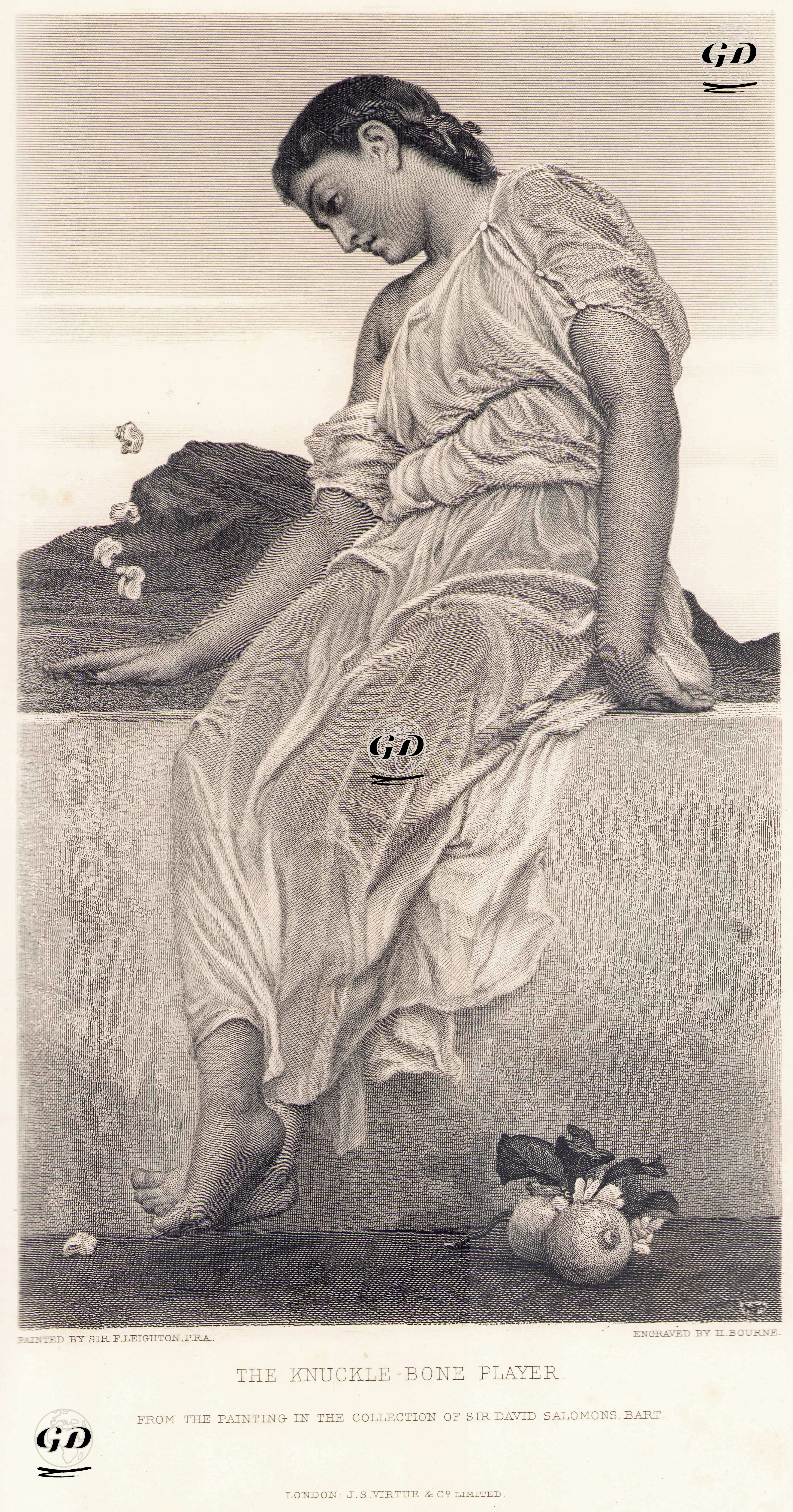 Beş Taş Oyuncusu - Frederic Leighton (1830-1896) - 1884