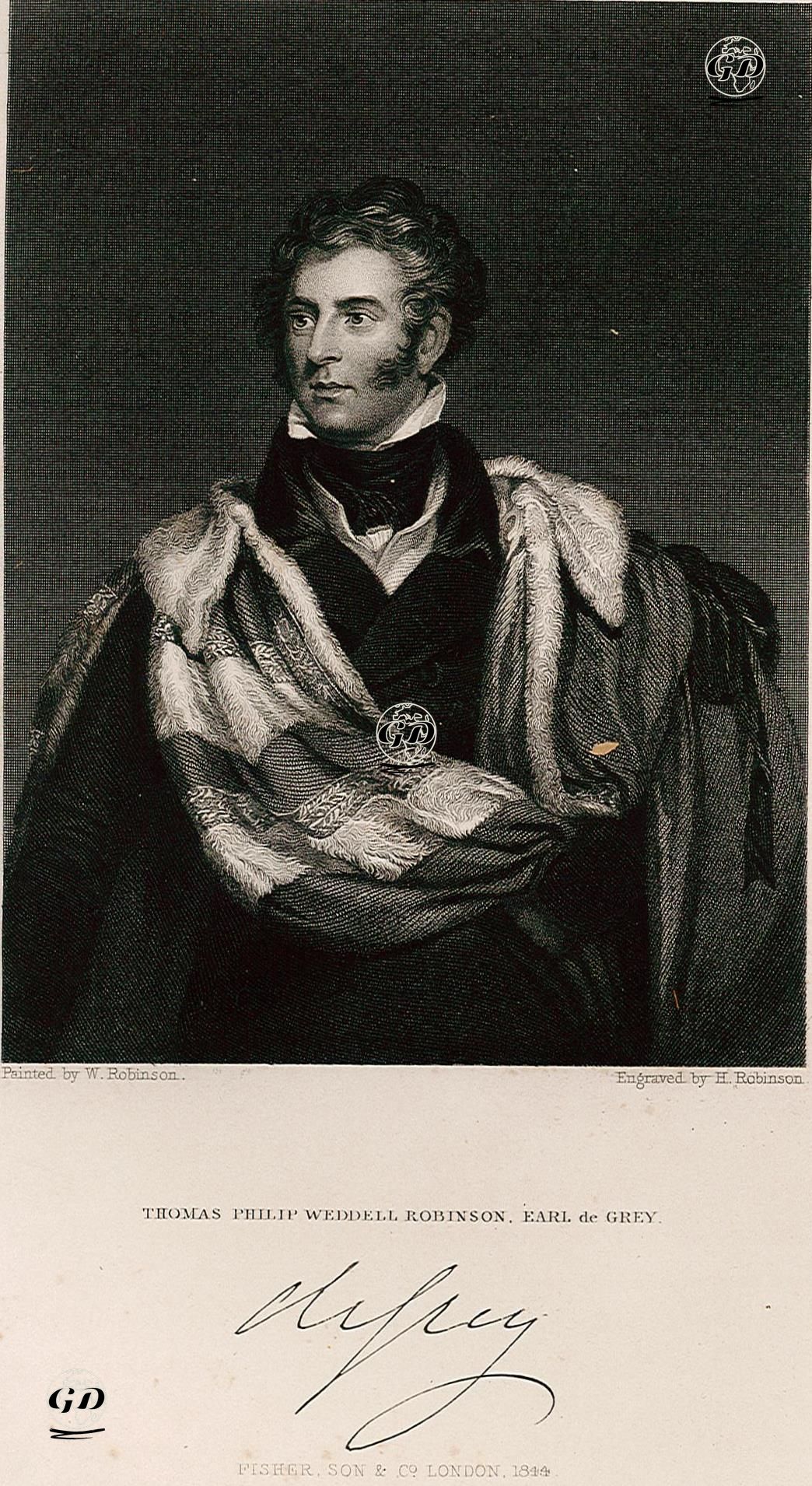 Grey Kontu Thomas Philip Weddell Robinson - William Robinson (1799-1839) - 1844