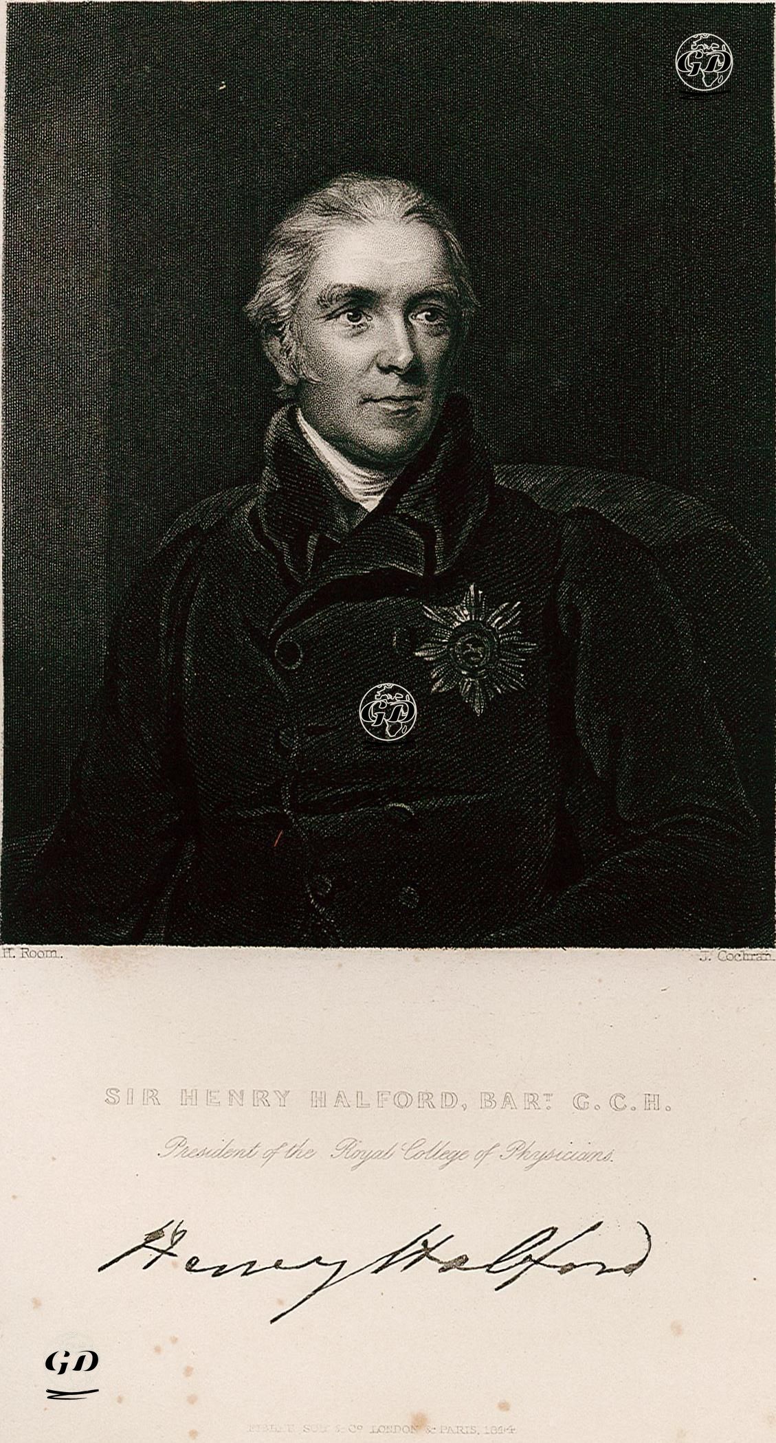 Kraliyet Hekimler Akademisi Başkanı Henry Halford - Henry Room (1802-1850) - 1844