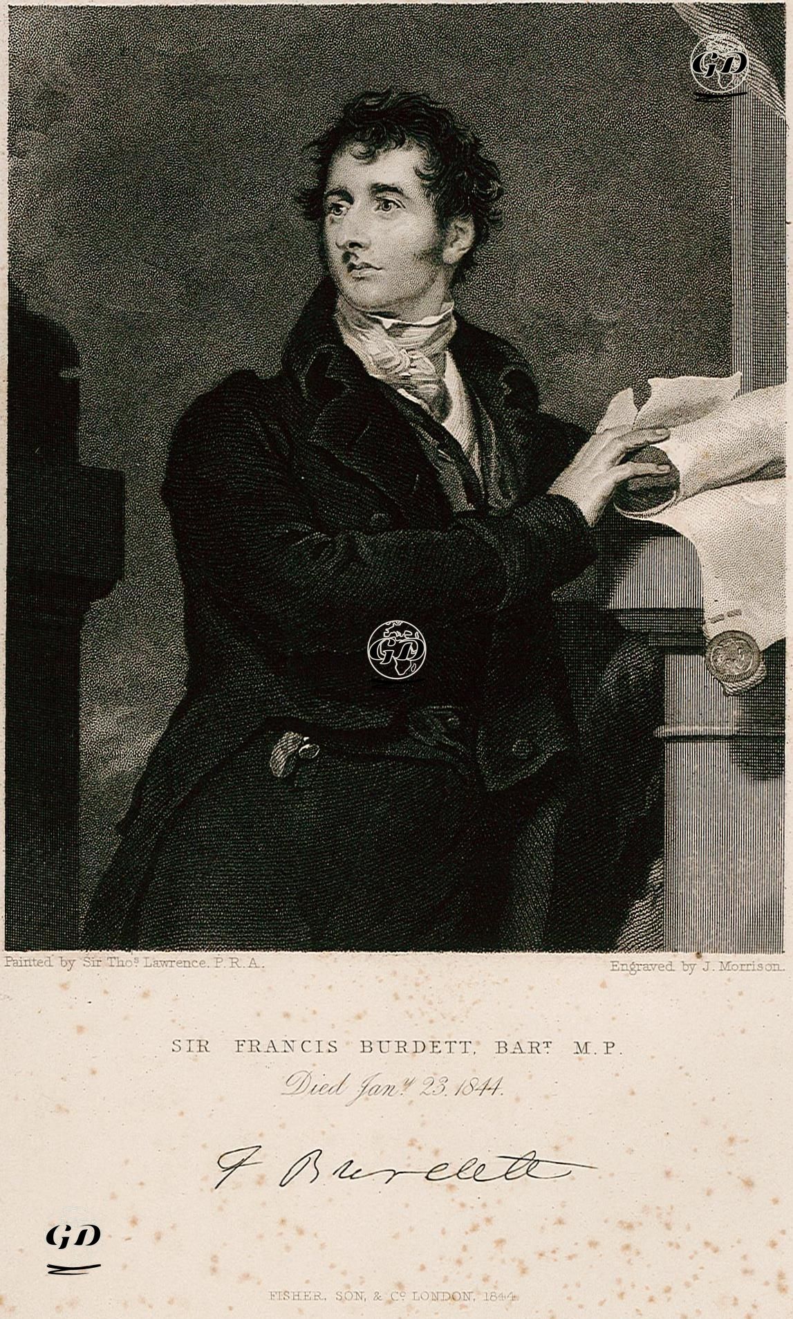 İngiliz Reformcu Politikacı Francis Burdett - Thomas Lawrence (1769-1830) - 1844