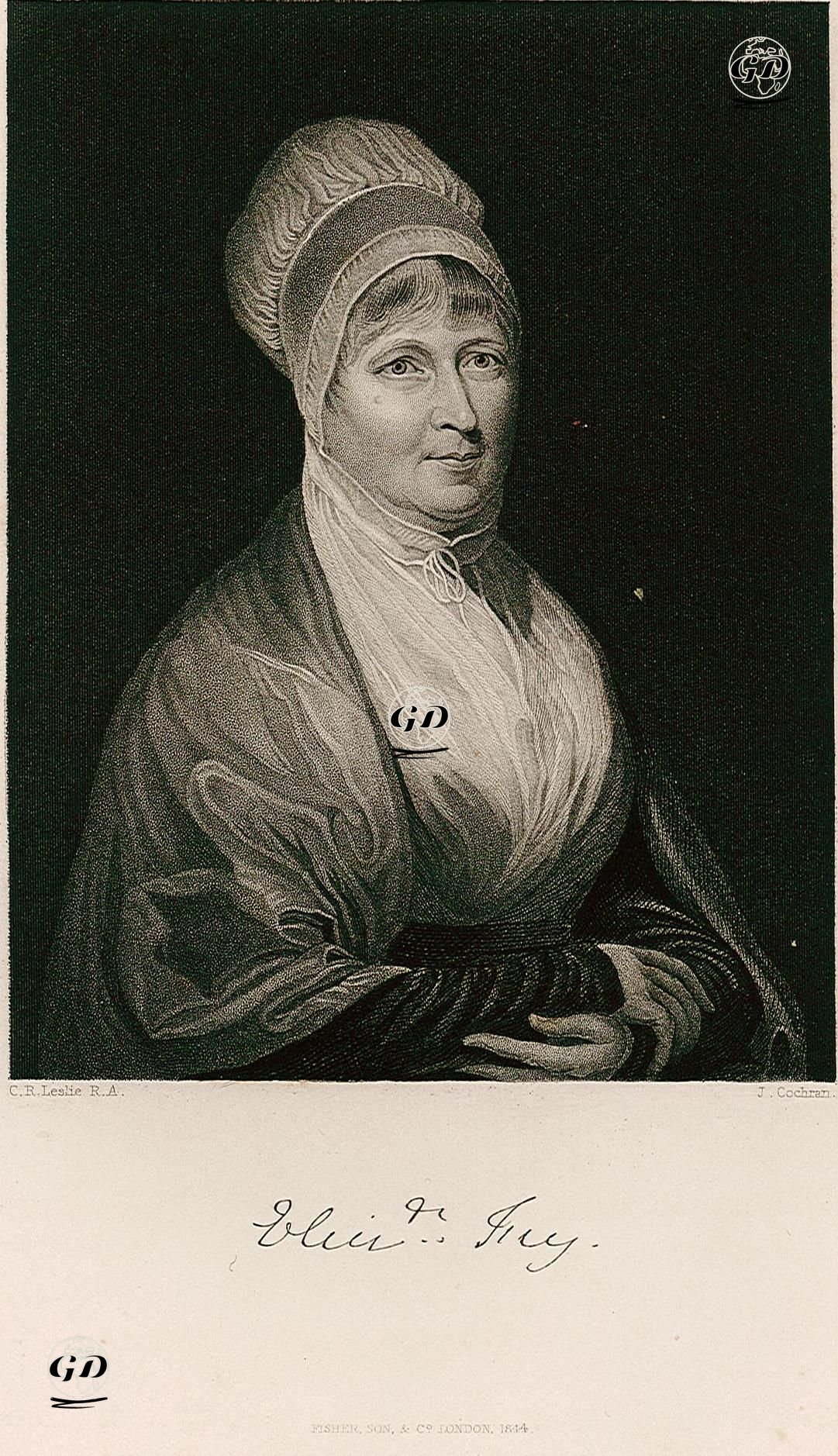 Mrs Fry - Charles Robert Leslie (1794 -1859) - 1844