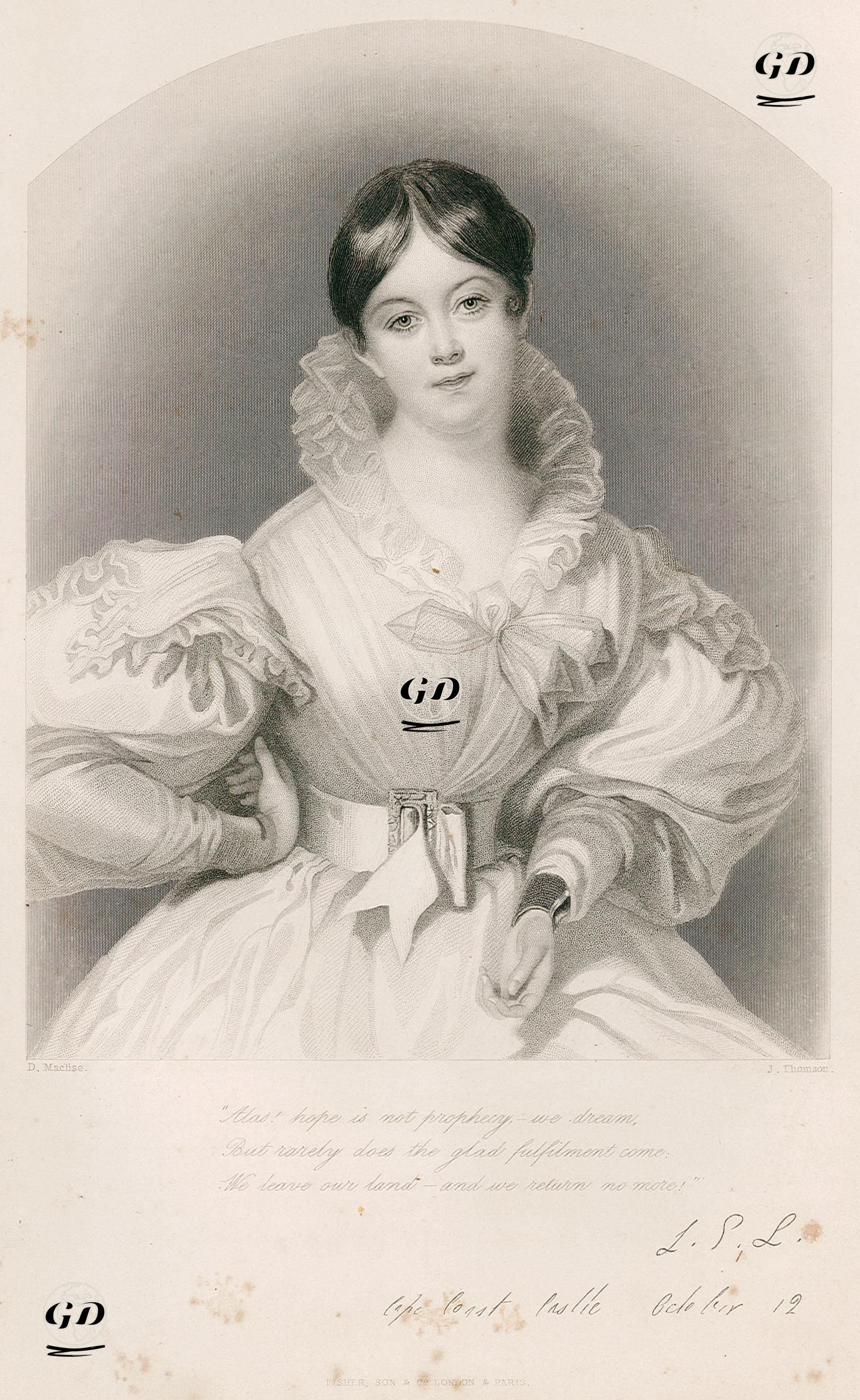 Letitia Elizabeth Landon - Daniel Maclise (1806-1870) - 1844