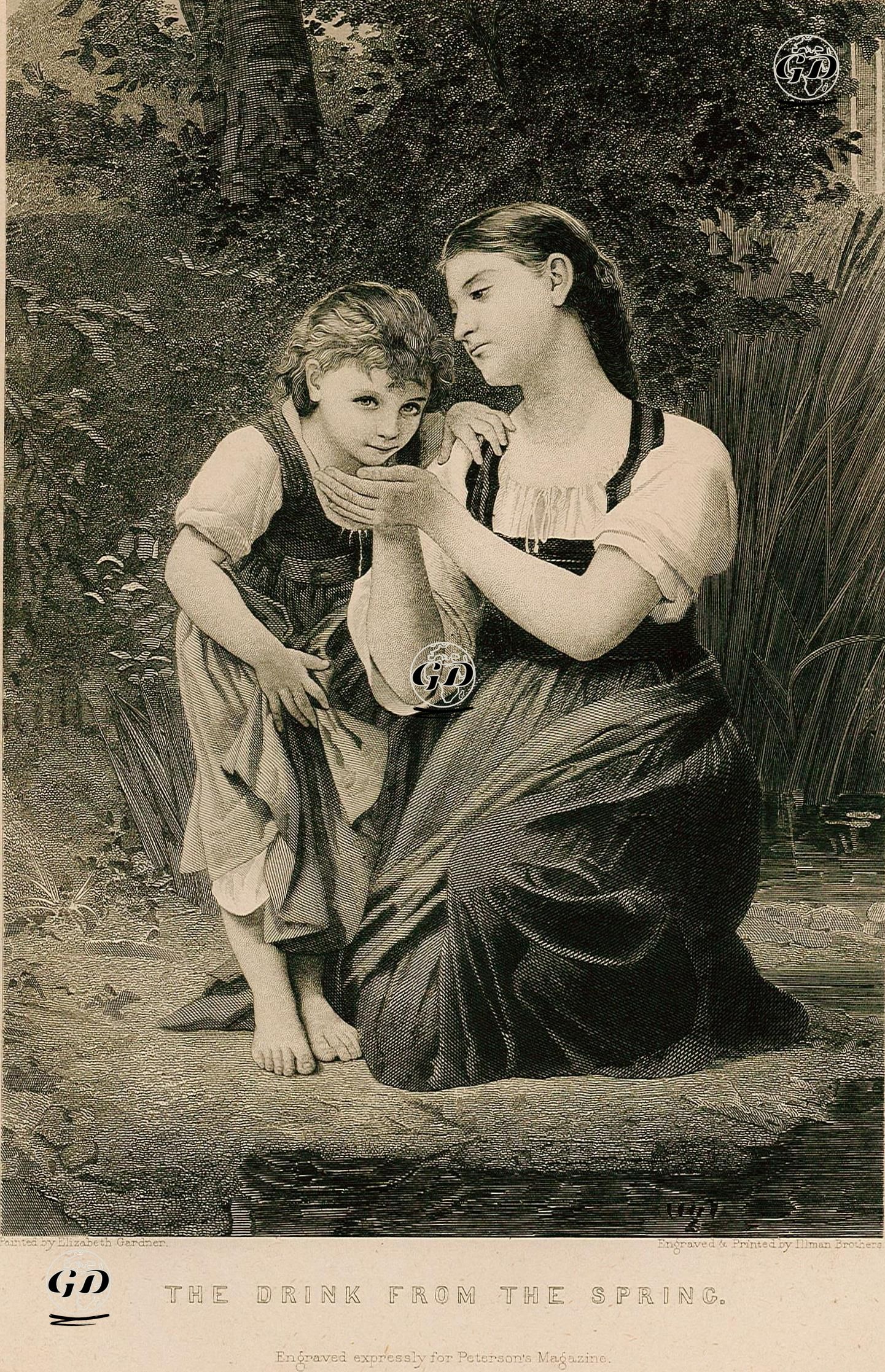 Kaynak Suyunun İçilmesi - Elizabeth Jane Gardner (1837 – 1922) - 1880's