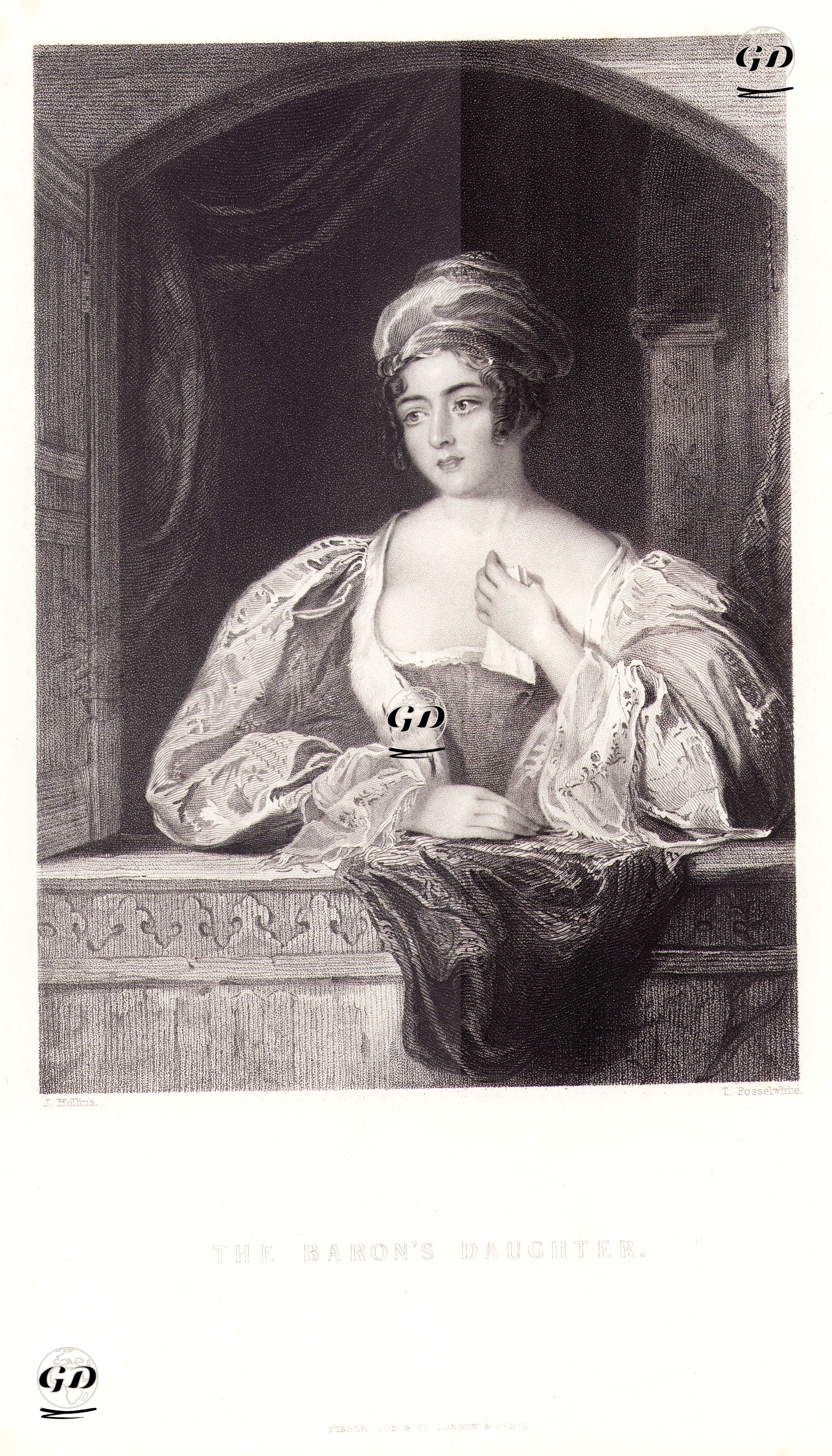 Baronun Kızı - John Hollins (1798-1855) - 1845