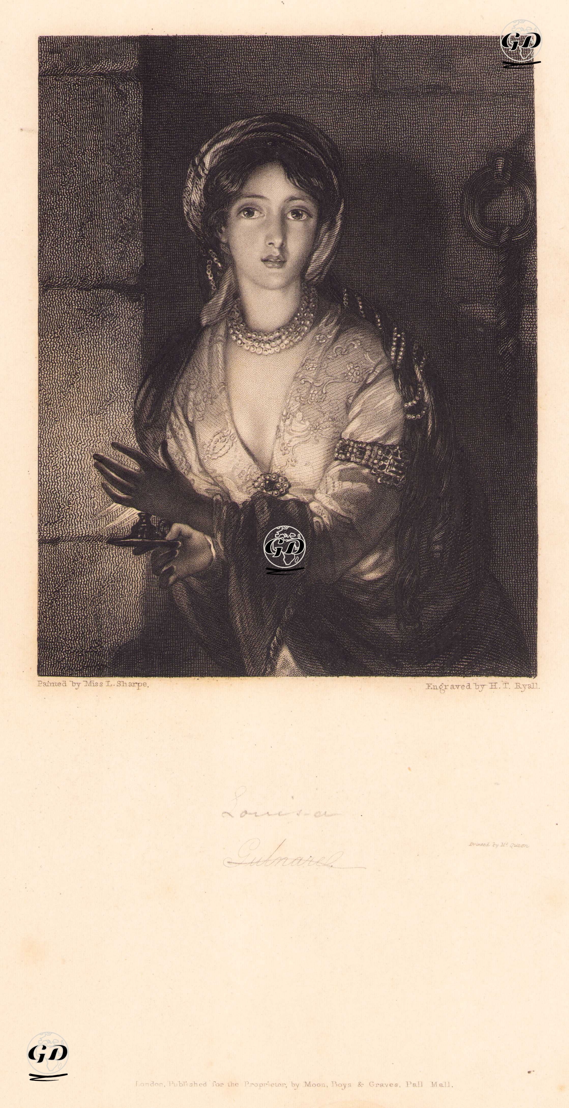 Gulnare - Louisa Sharpe (1798-1843) - 1833