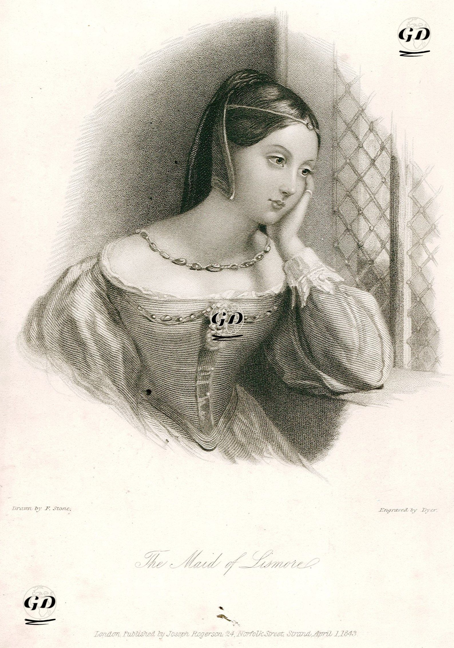 The Maid Of Lismore - Frank Stone (1800-1859) - 1843