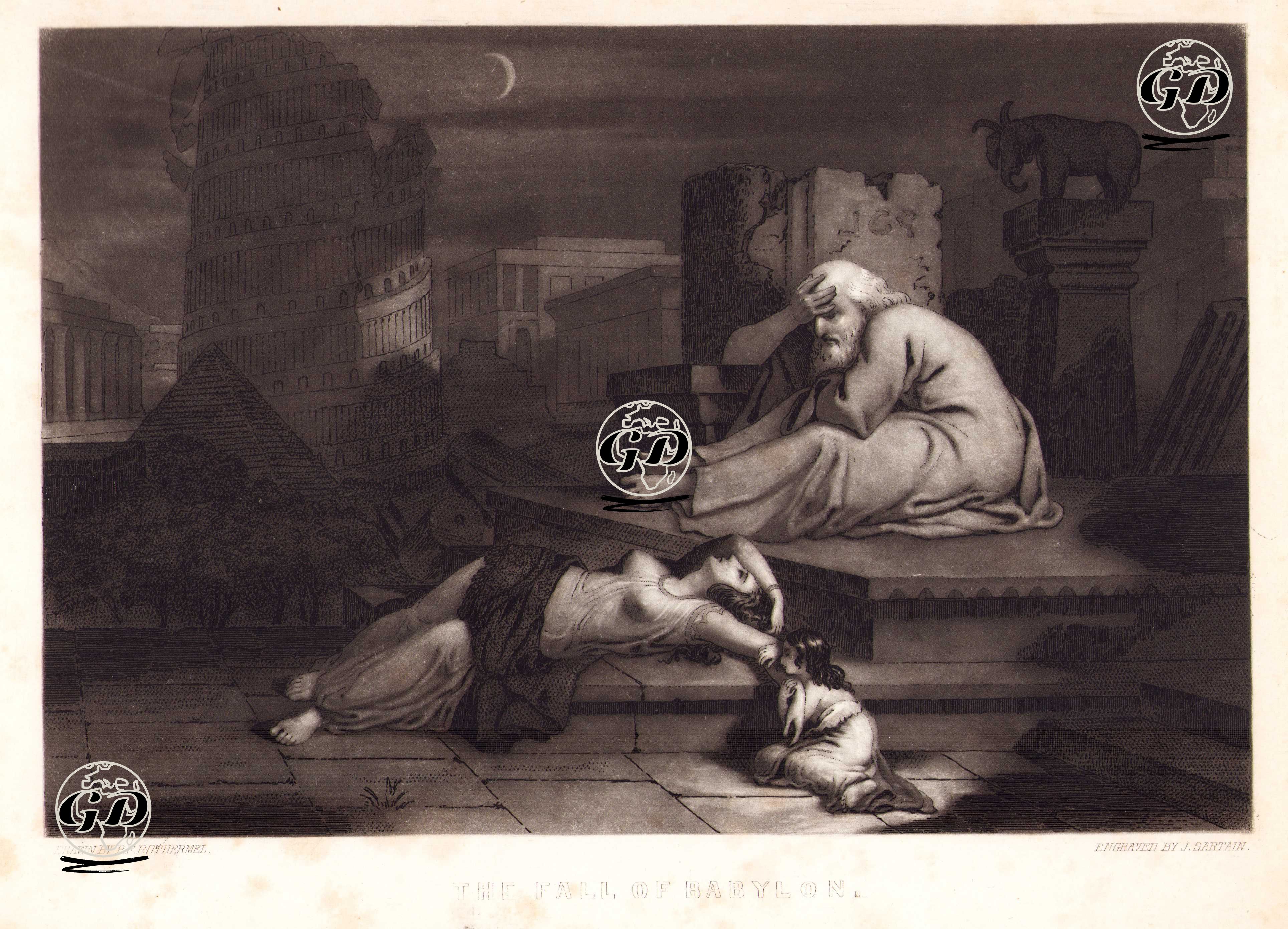 Babil'in Düşüşü - Peter F. Rothermel (1817-1895) - 1849