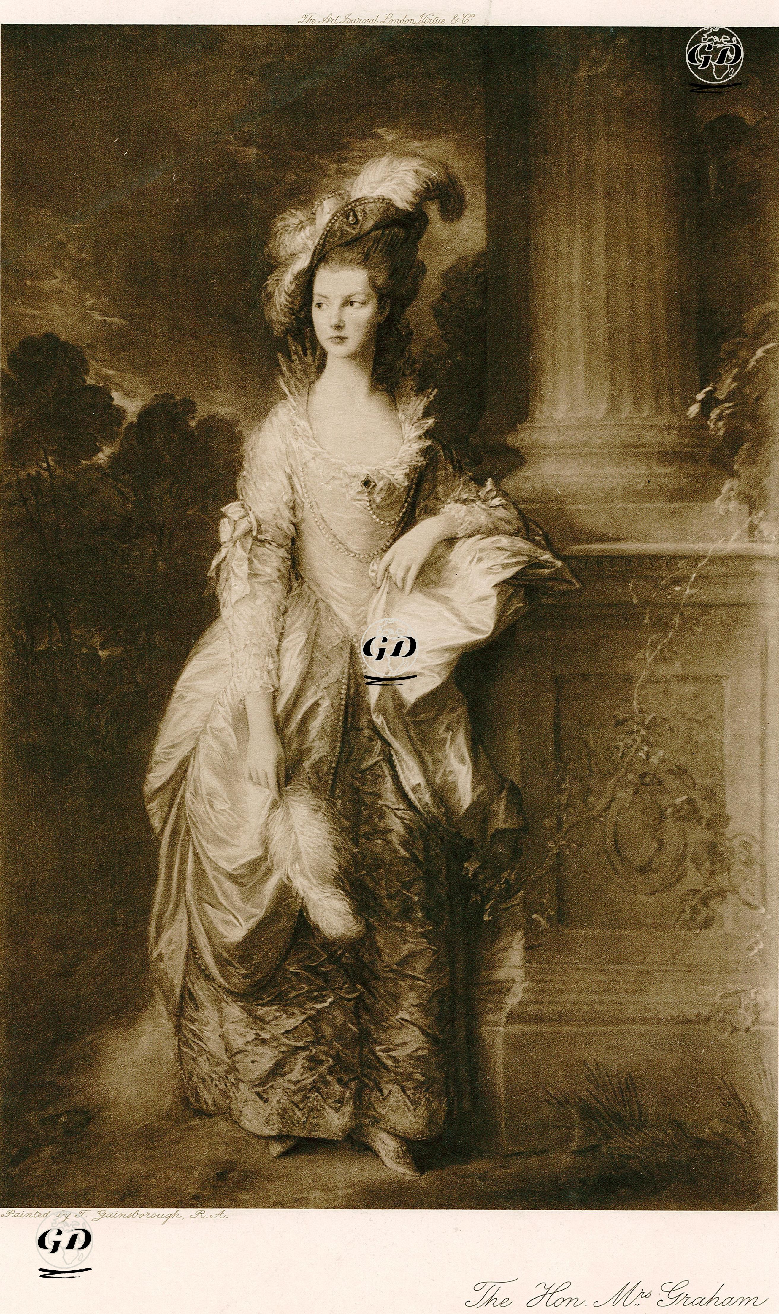 Bayan Graham (Mary Cathcart) - Thomas Gainsborough (1727-1788) - 1890's-1900's