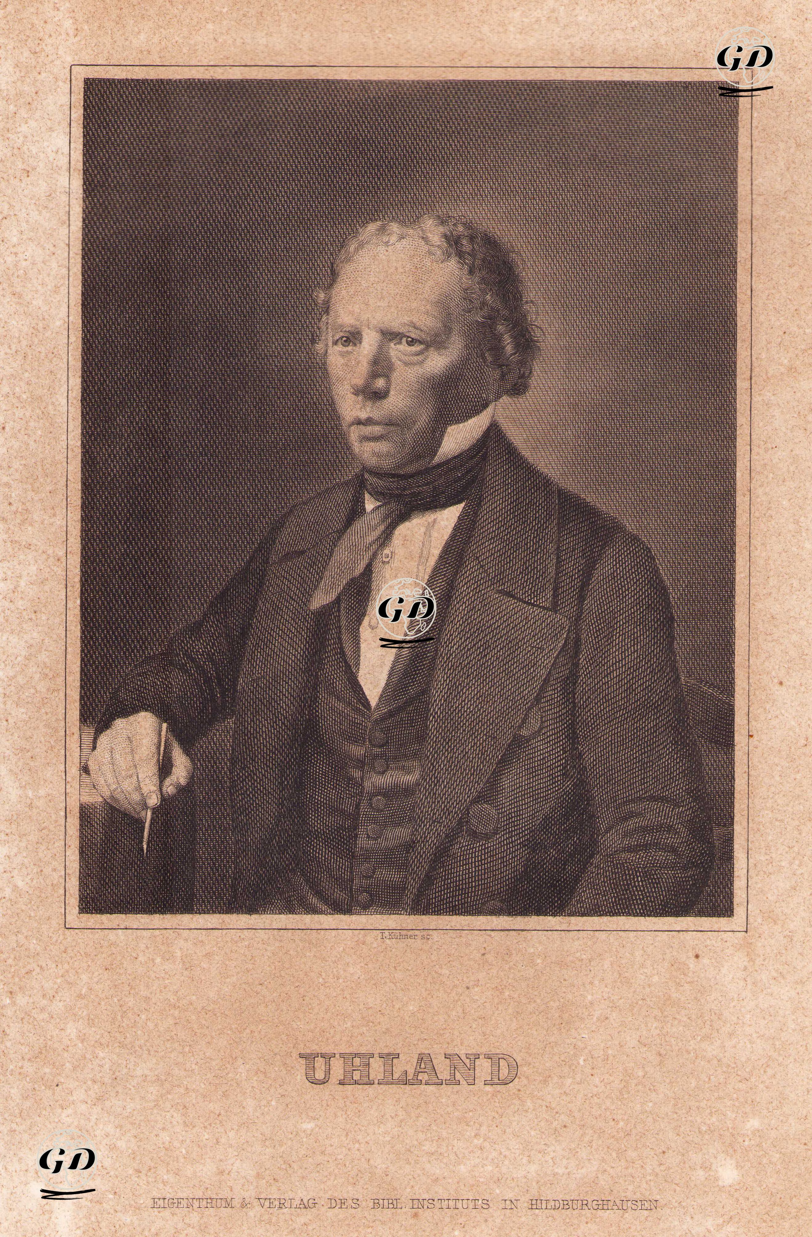 Uhland (Ludwig Uhland) -  - 1850's
