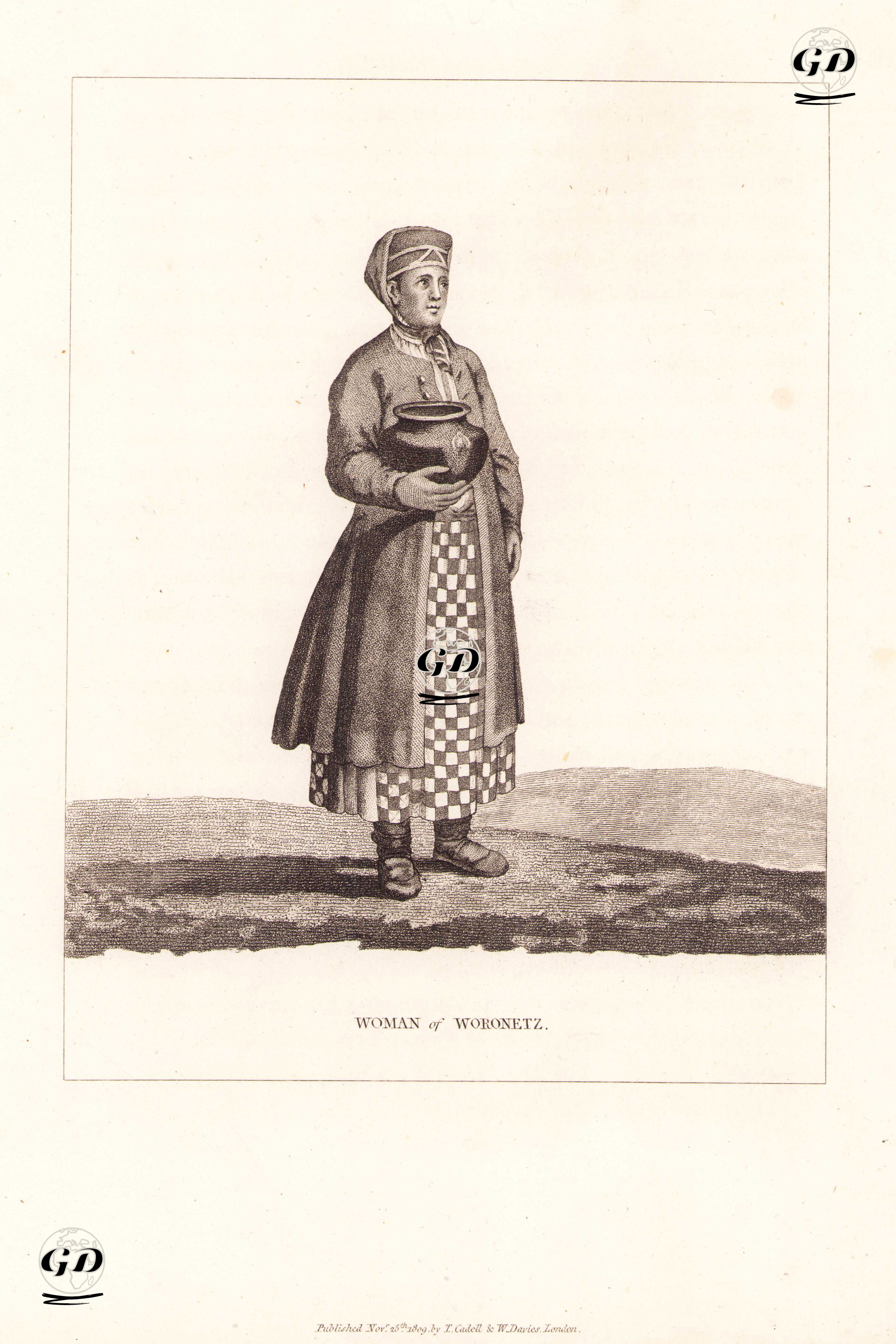 Voronej'li Bir Kadın -  - 1809
