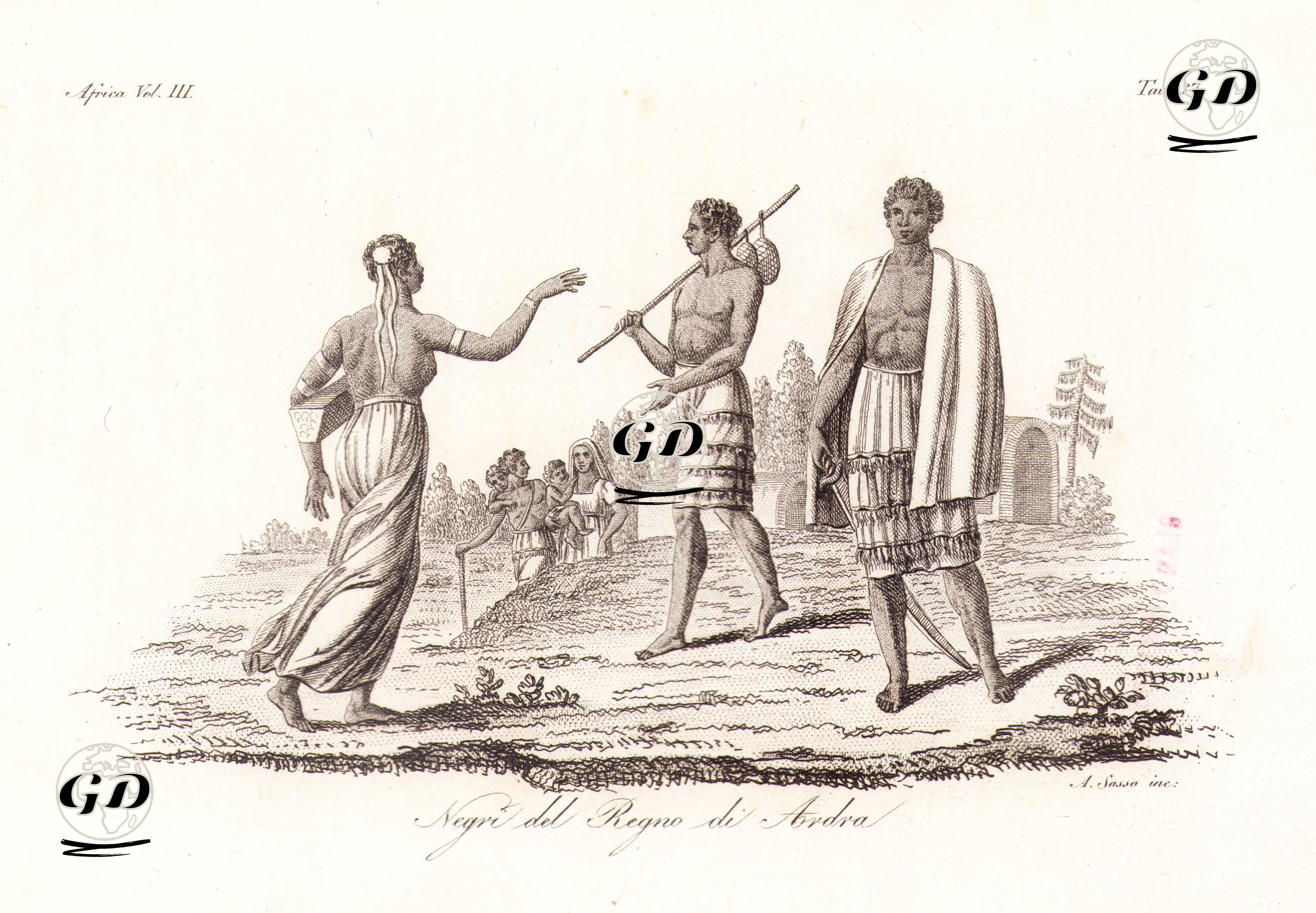 Ardra(Allada) Krallığında Yaşayanlar, Afrika Cilt III. Resim 37. -  - 1820's-1840's