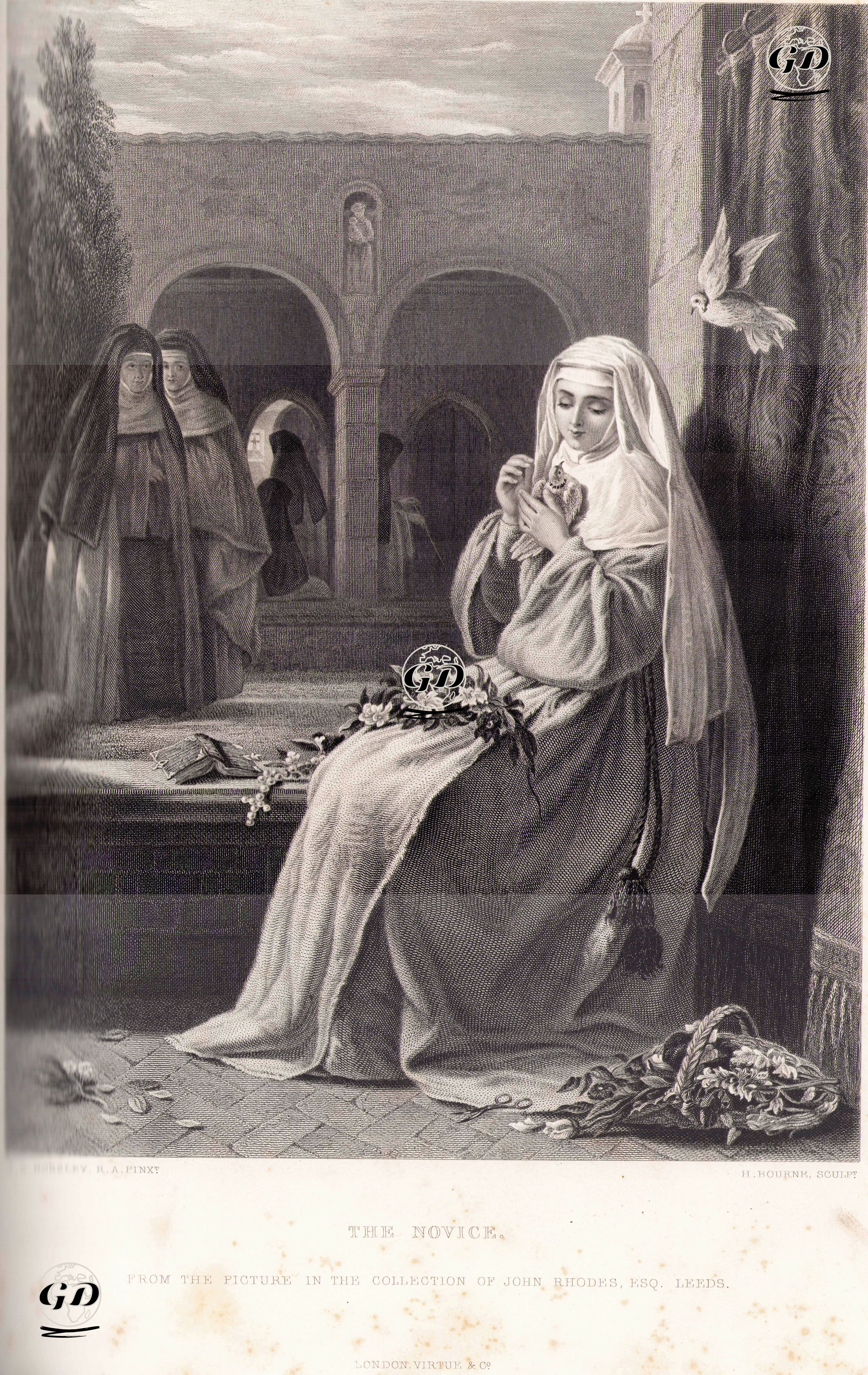 Rahibe Adayı - John Callcott Horsley (1817-1903) - 1867