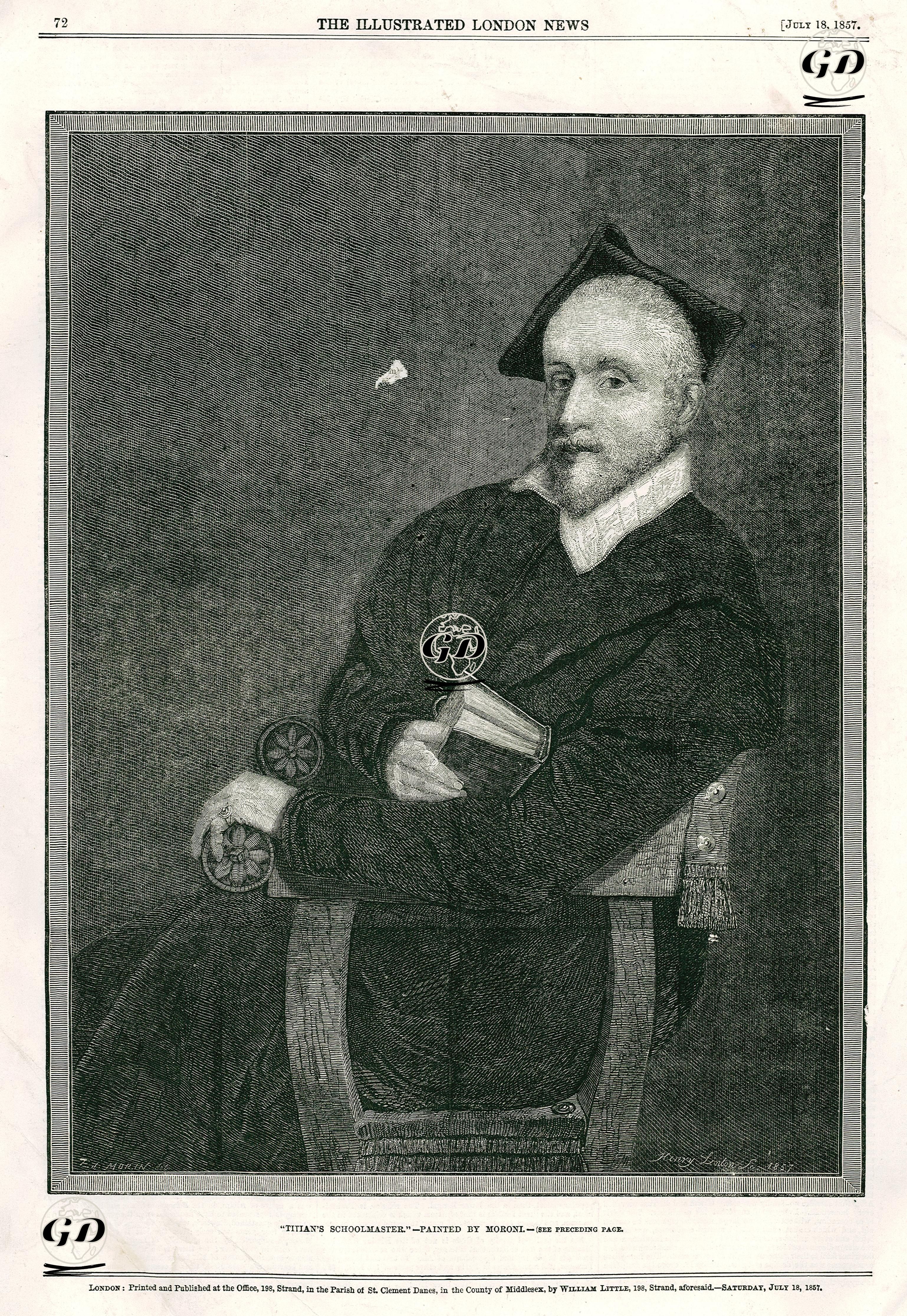 Titian'ın Hocası Ercole Tasso - Giovanni Battista Moroni (1520-1579) - 1857