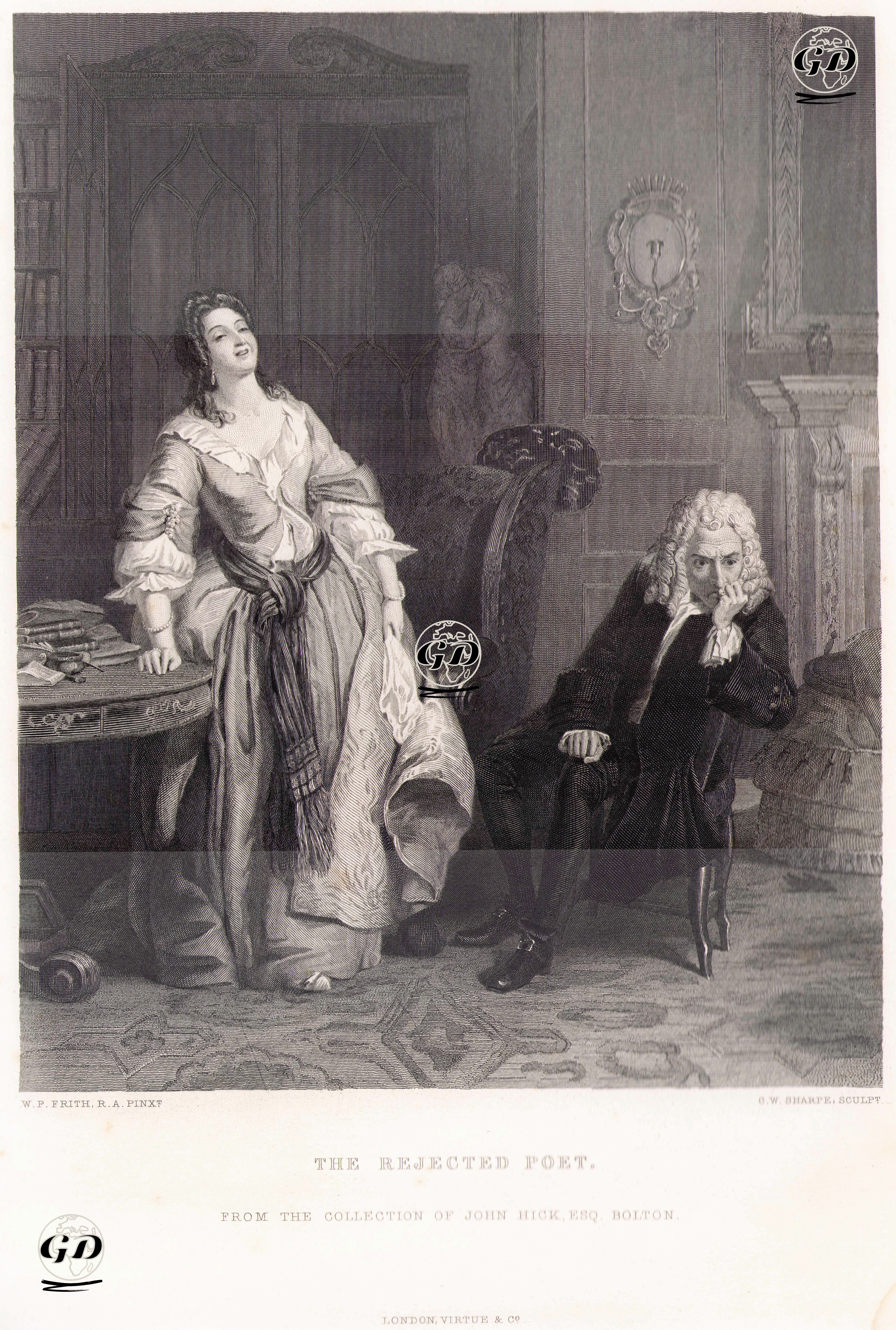 Reddedilmiş Şair Alexander Pope - William Powell Frith (1819-1909) - 1867
