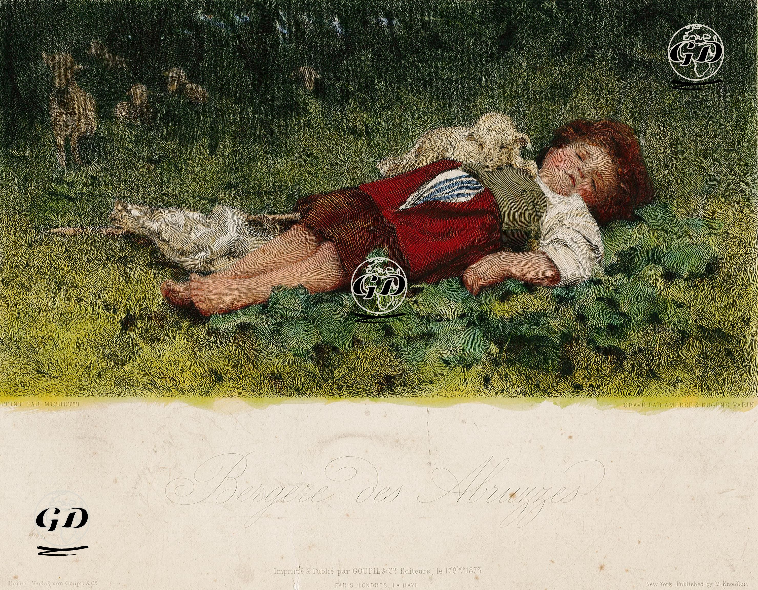 Bergere Des Abruzzes - Francesco Paolo Michetti (1851-1929) - 1873
