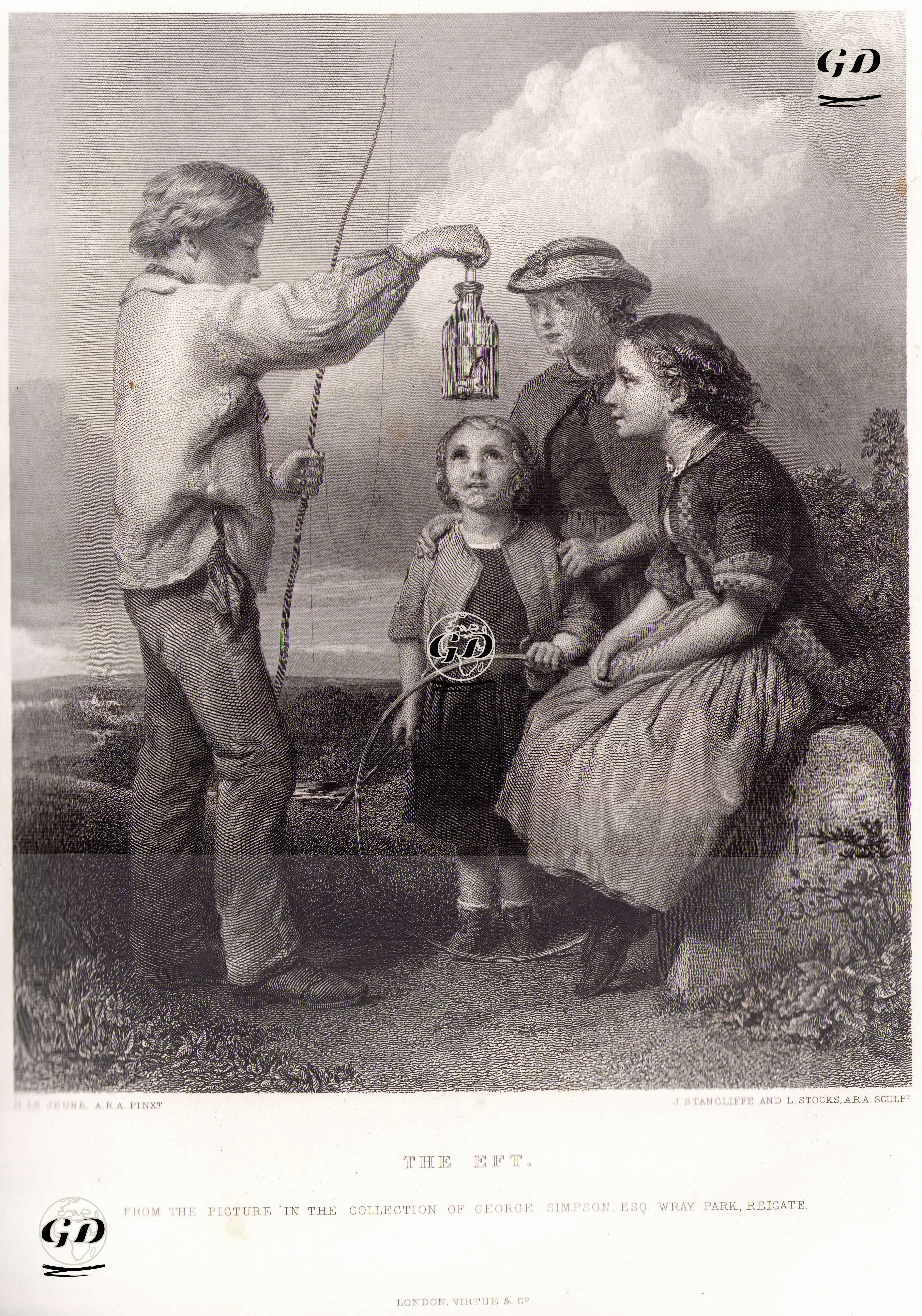 Kertenkele - Henry Le Jeune (1819- 1904) - 1867