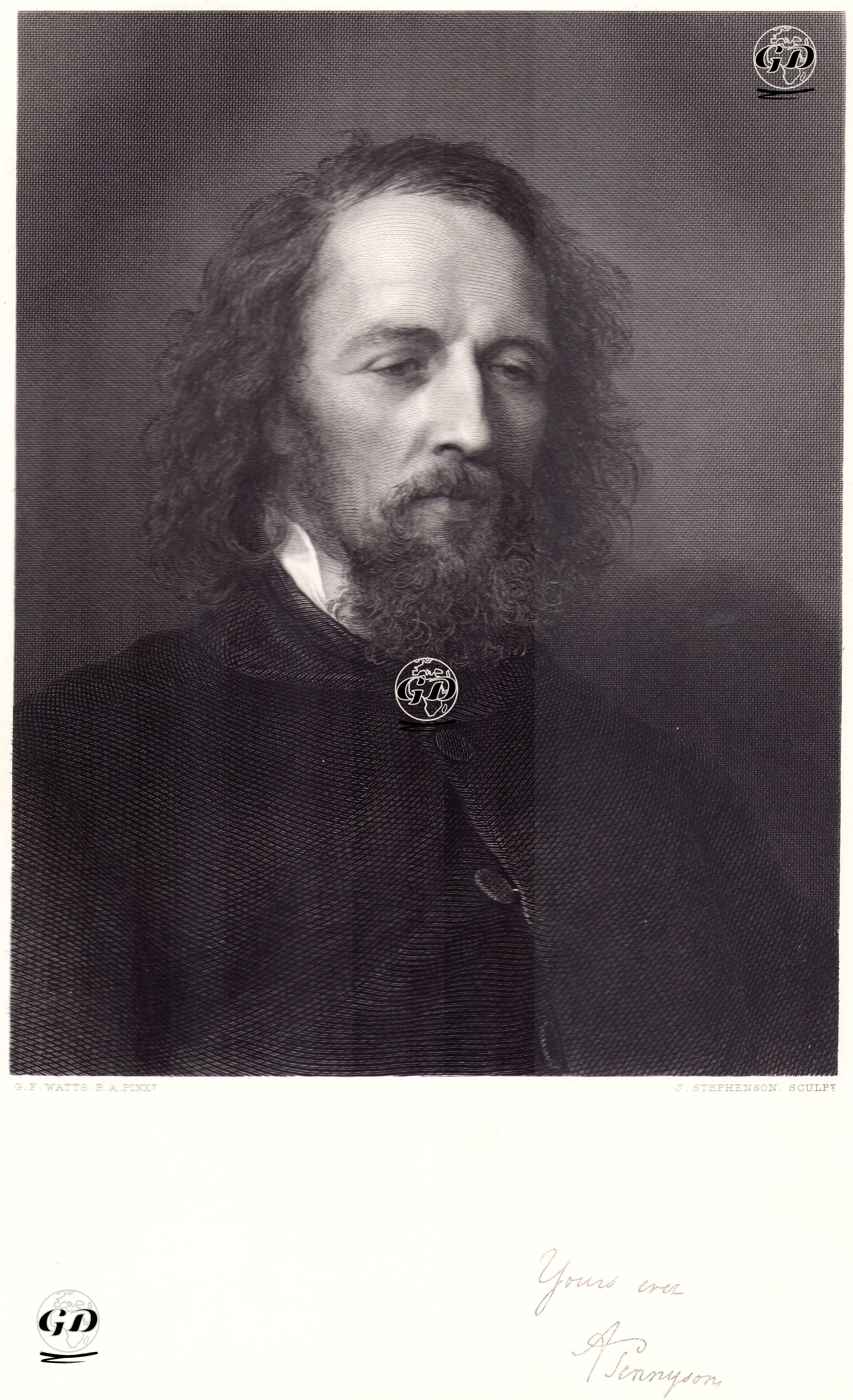 Şair Alfred Tennyson - George Frederic Watts (1817-1904) - 1874